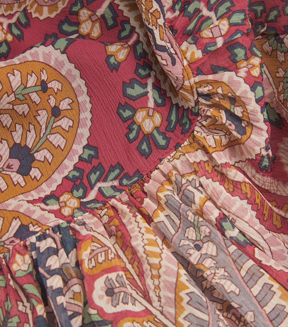 Sheer-Silk Paisley Blouse X0867 Image 5