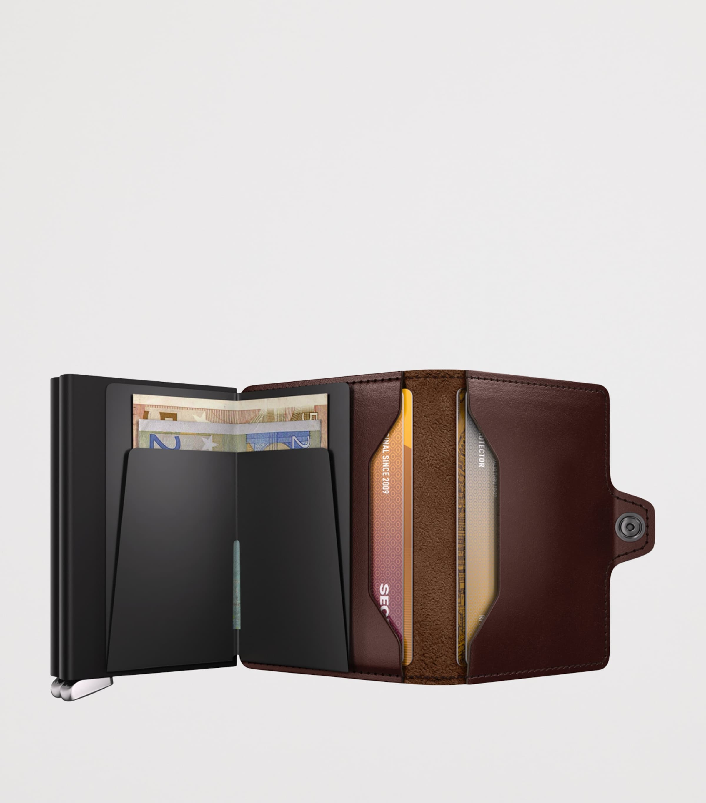 Leather Twinwallet DARK BROWN Image 4