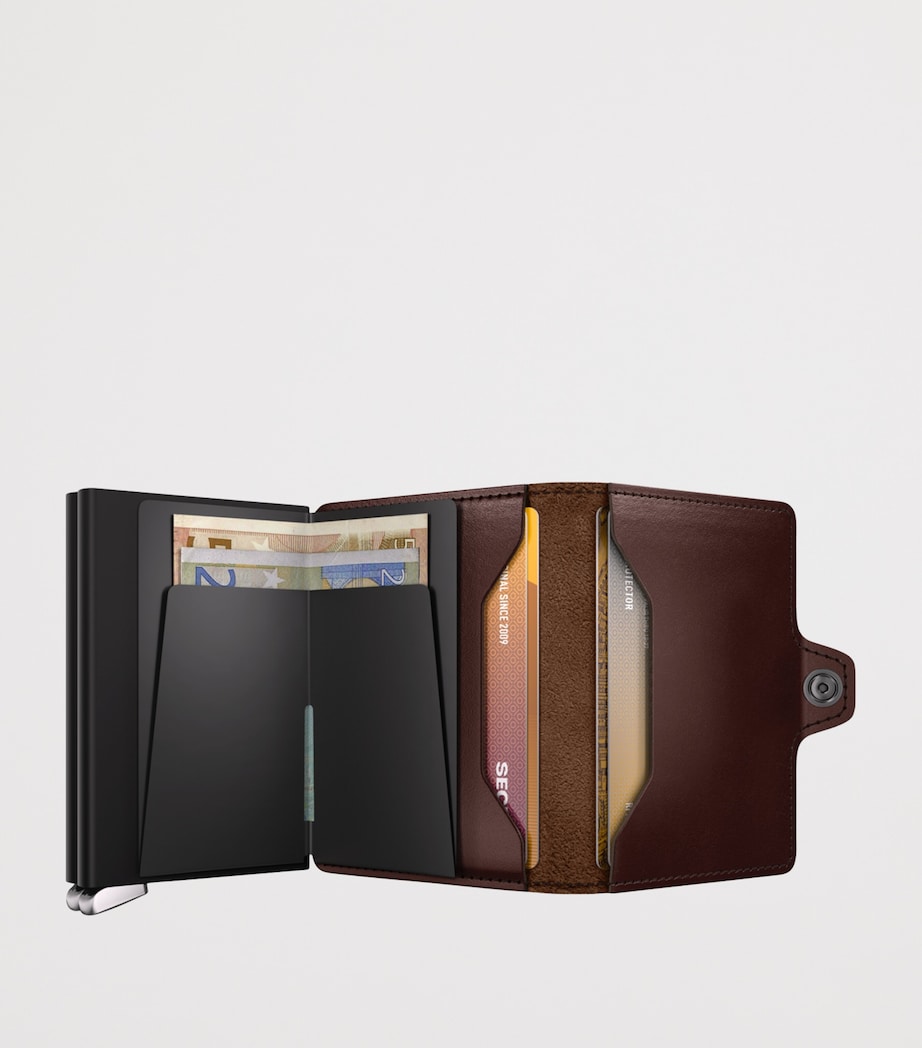 Leather Twinwallet DARK BROWN Image 4