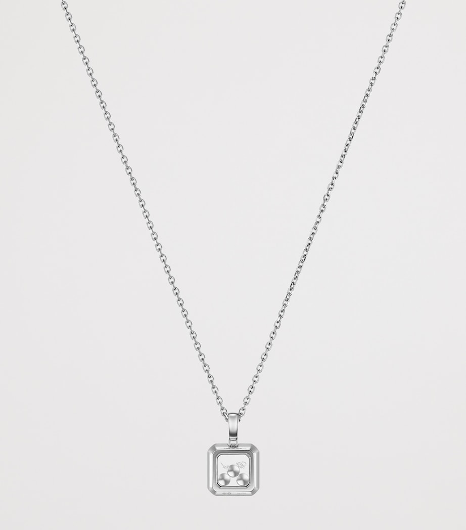 White Gold and Diamond Happy Diamonds Icons Necklace 18K WHITE GOLD Image 4