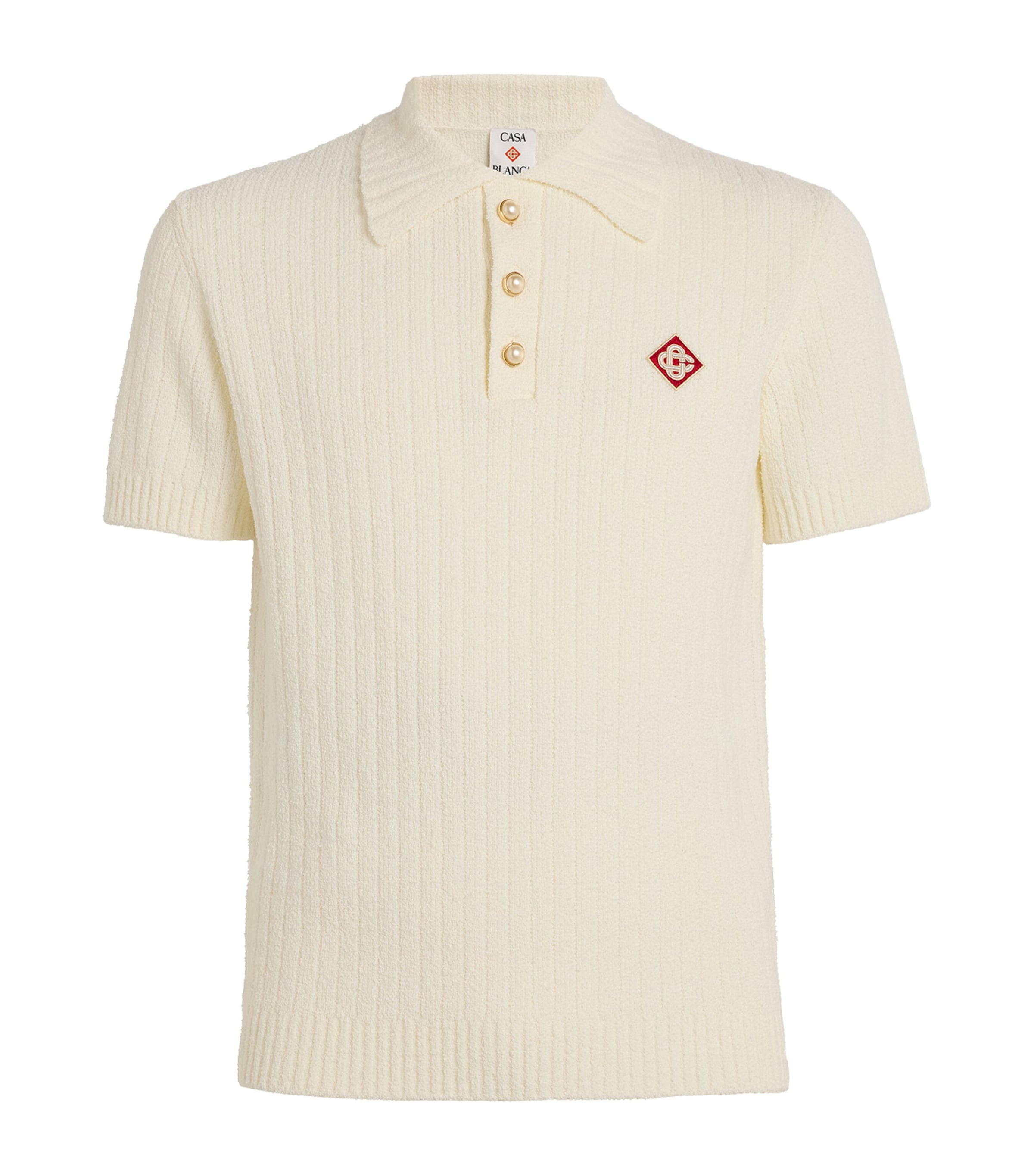 Casablanca Boucle Polo Shirt | Harrods US