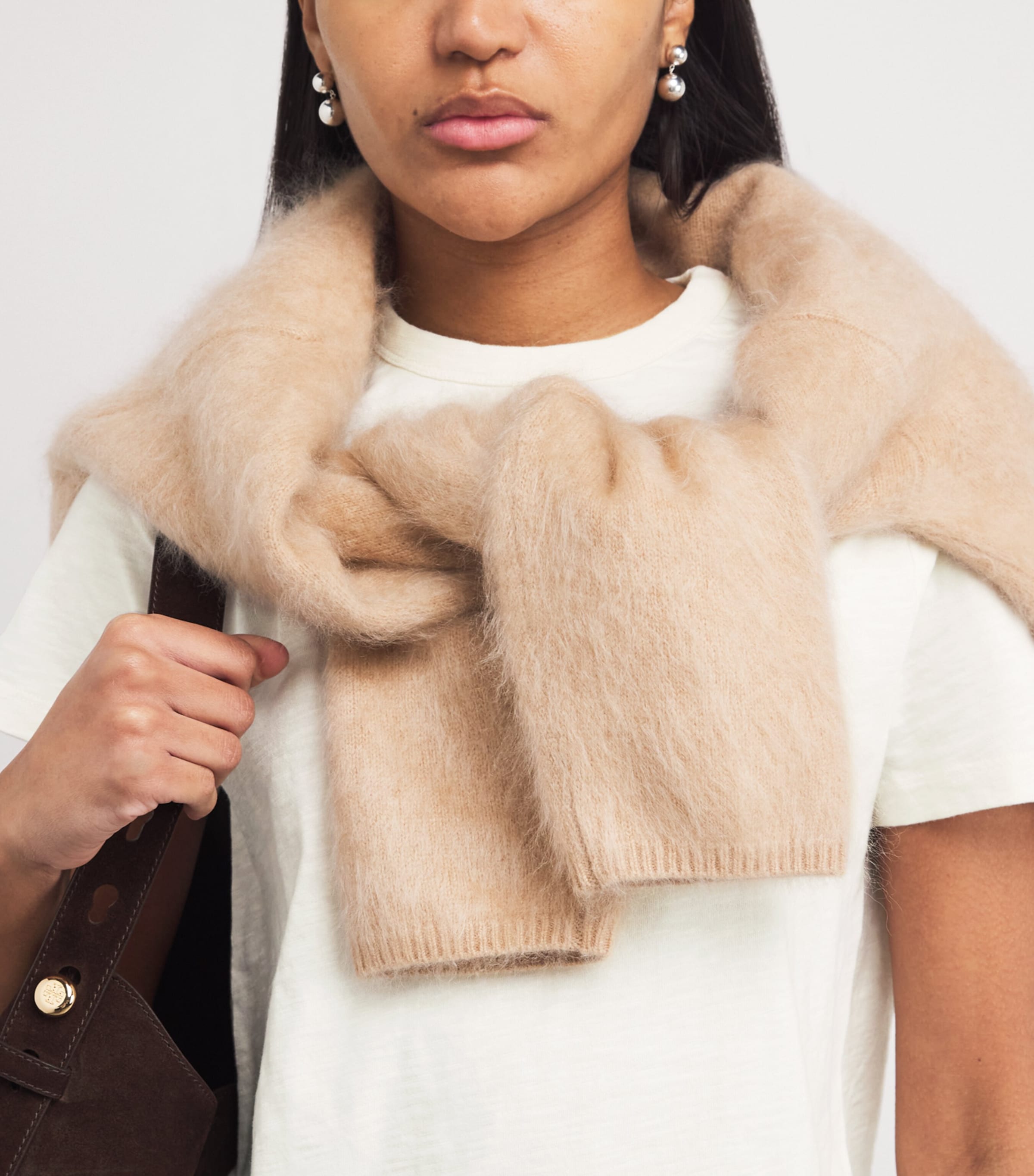 Cotton Warm Touch T-Shirt LIGHT CREAM Image 6