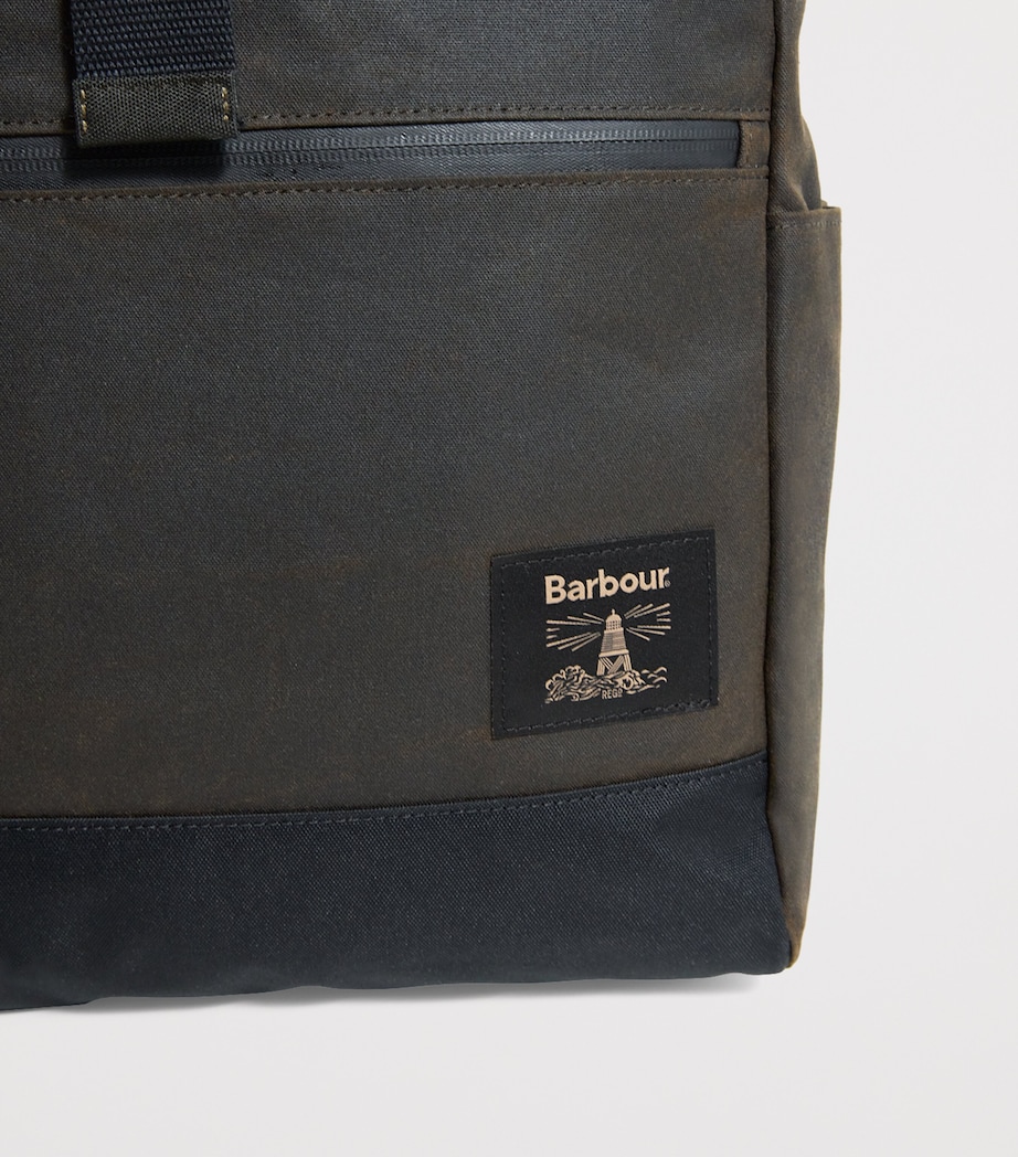 Wax Fold-Over Backpack OLIVE/BLACK Image 6
