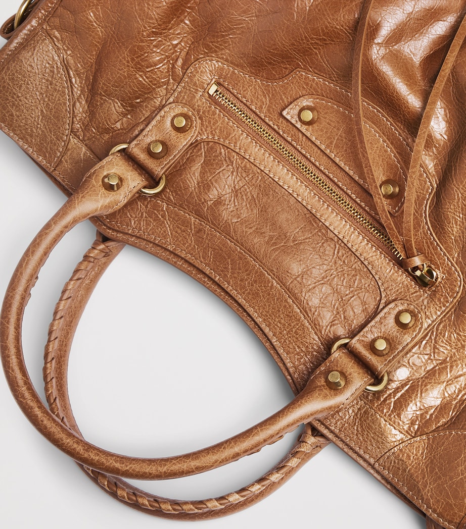 Balenciaga Medium Leather Le City Top-Handle Bag Image 9