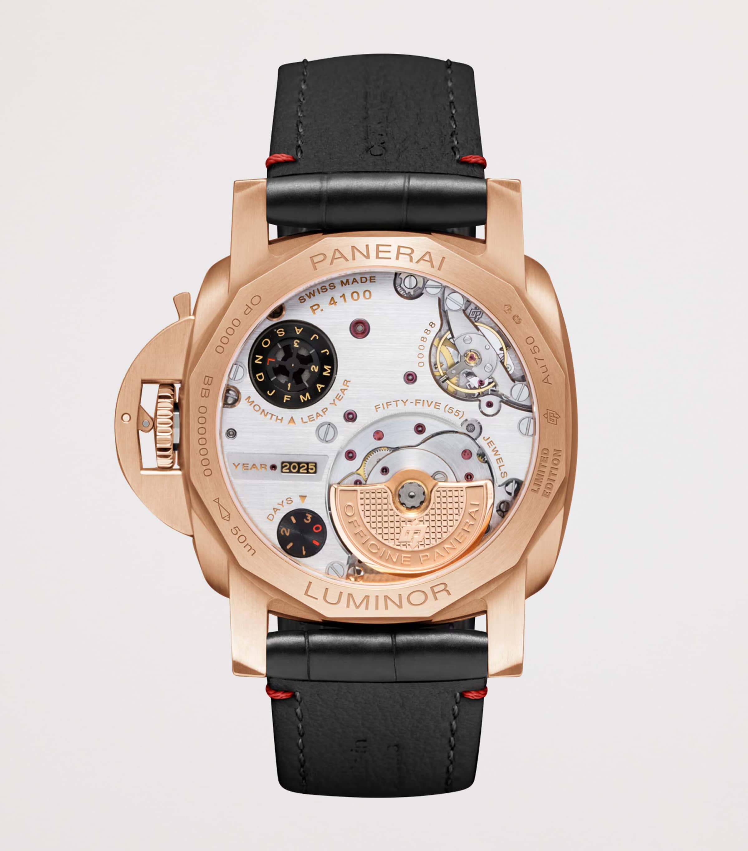 Panerai Goldtech Luminor Perpetual Calendar Watch 44mm Red Image 2
