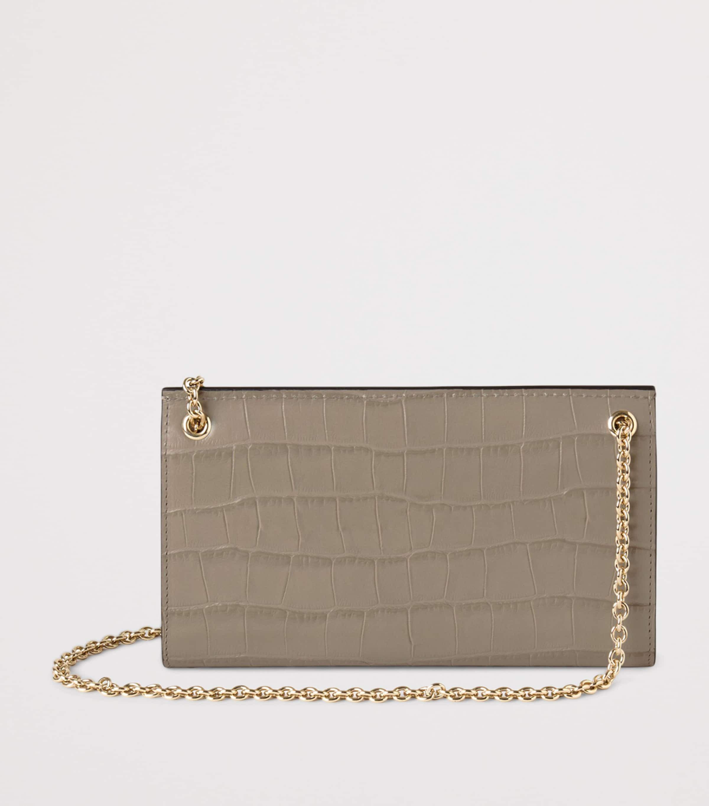 Small Leather Amberly Clutch Bag CASHMERE TAUPE Image 2
