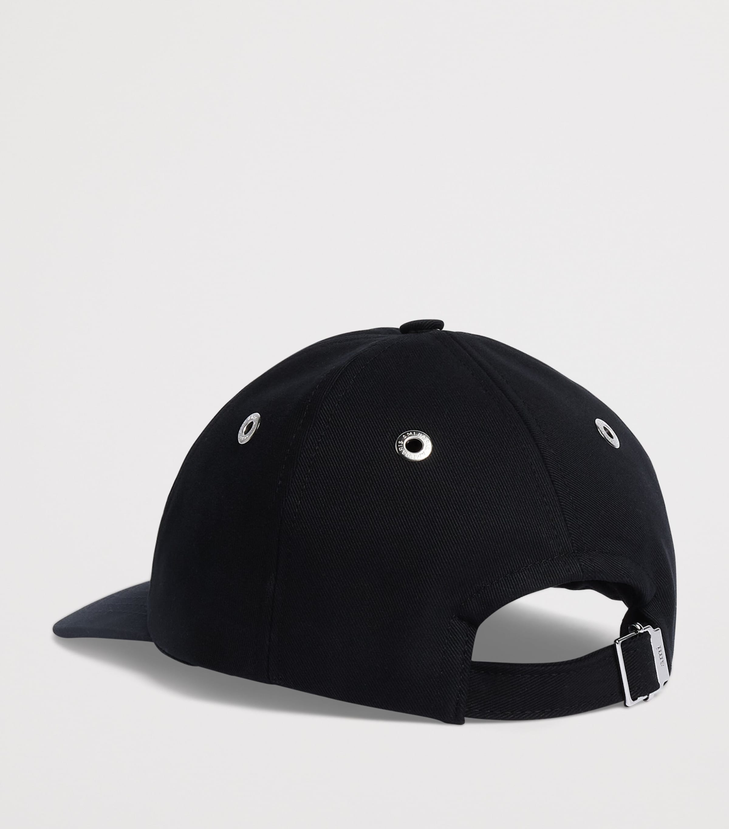 AMI Paris Embroidered Logo Baseball Cap Black Image 3