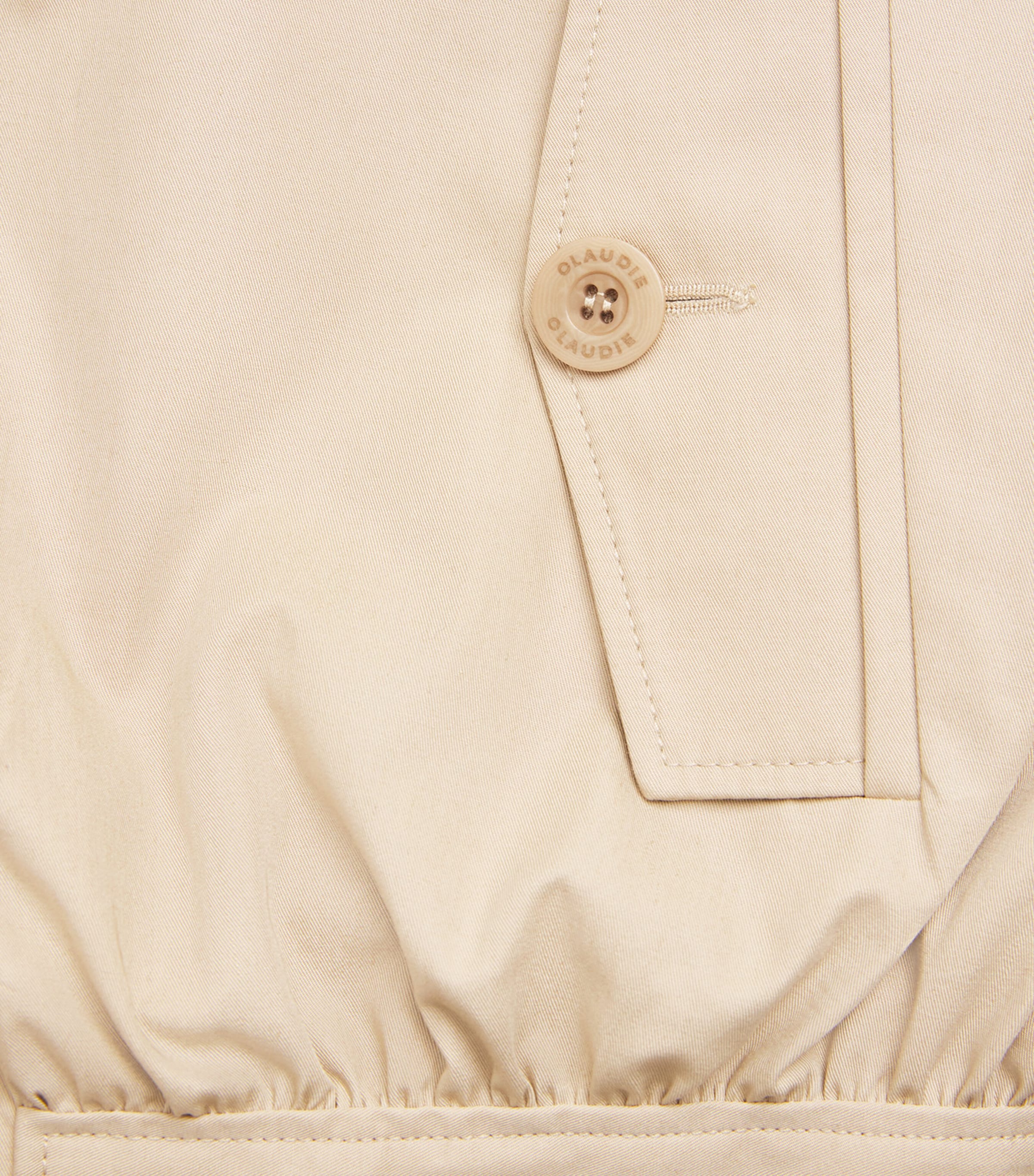 Claudie Pierlot Womens Cotton Scarf Jacket Beige Image 5