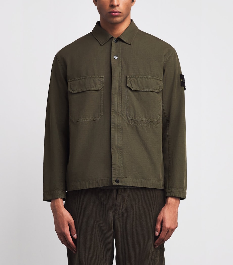 Organic Cotton Ripstop Overshirt V0054 Image 3