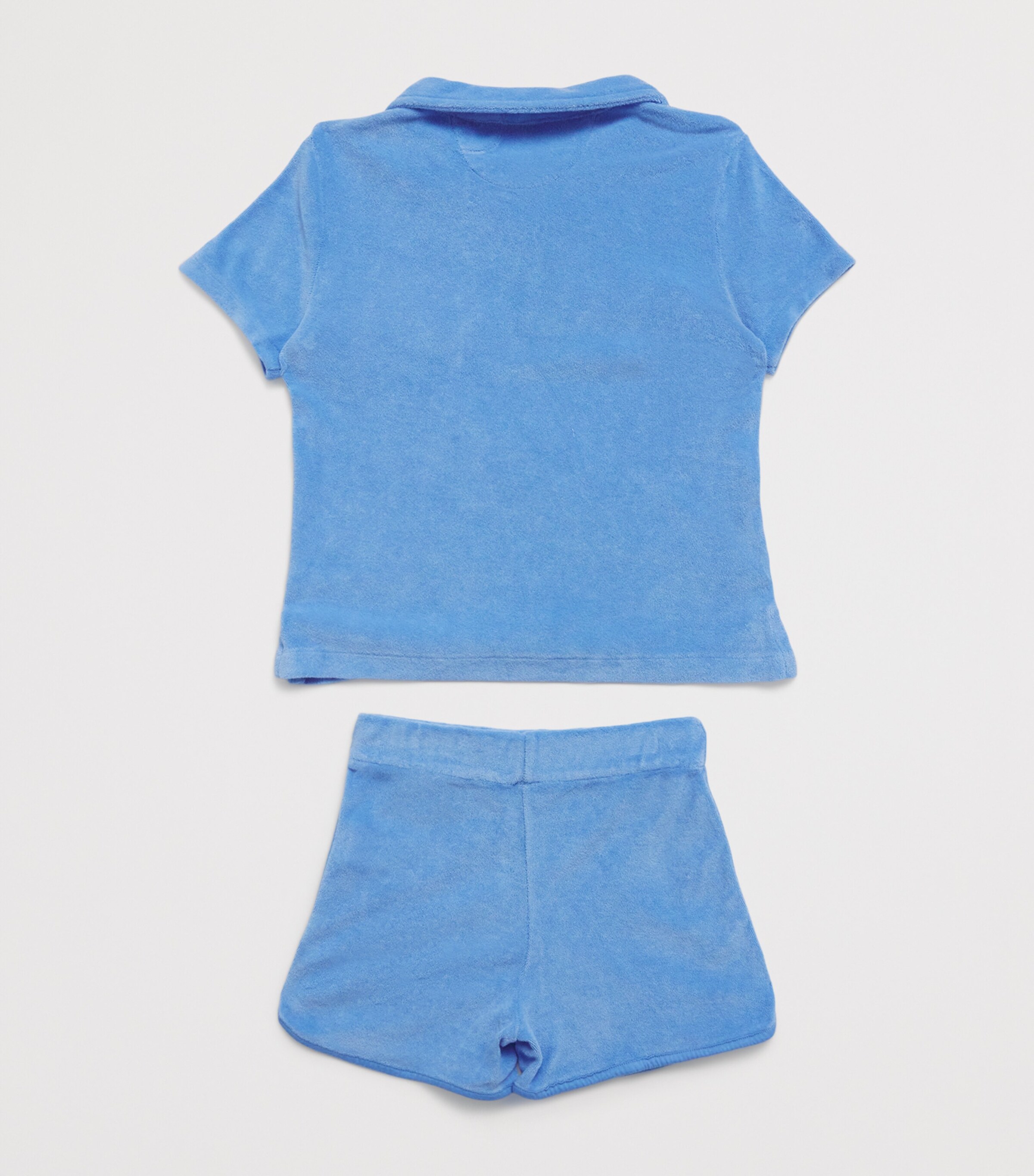 Ralph Lauren Kids Towelling Polo Shirt and Shorts Set (2-7 Years) Hrb Is Blu Image 2