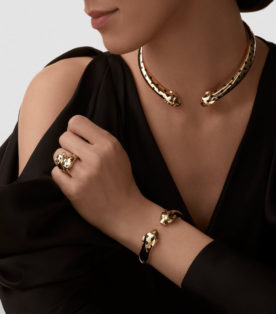 Yellow Gold, Tsavorite Garnet and Onyx Panthère de Cartier Bangle YELLOW GOLD Image 10