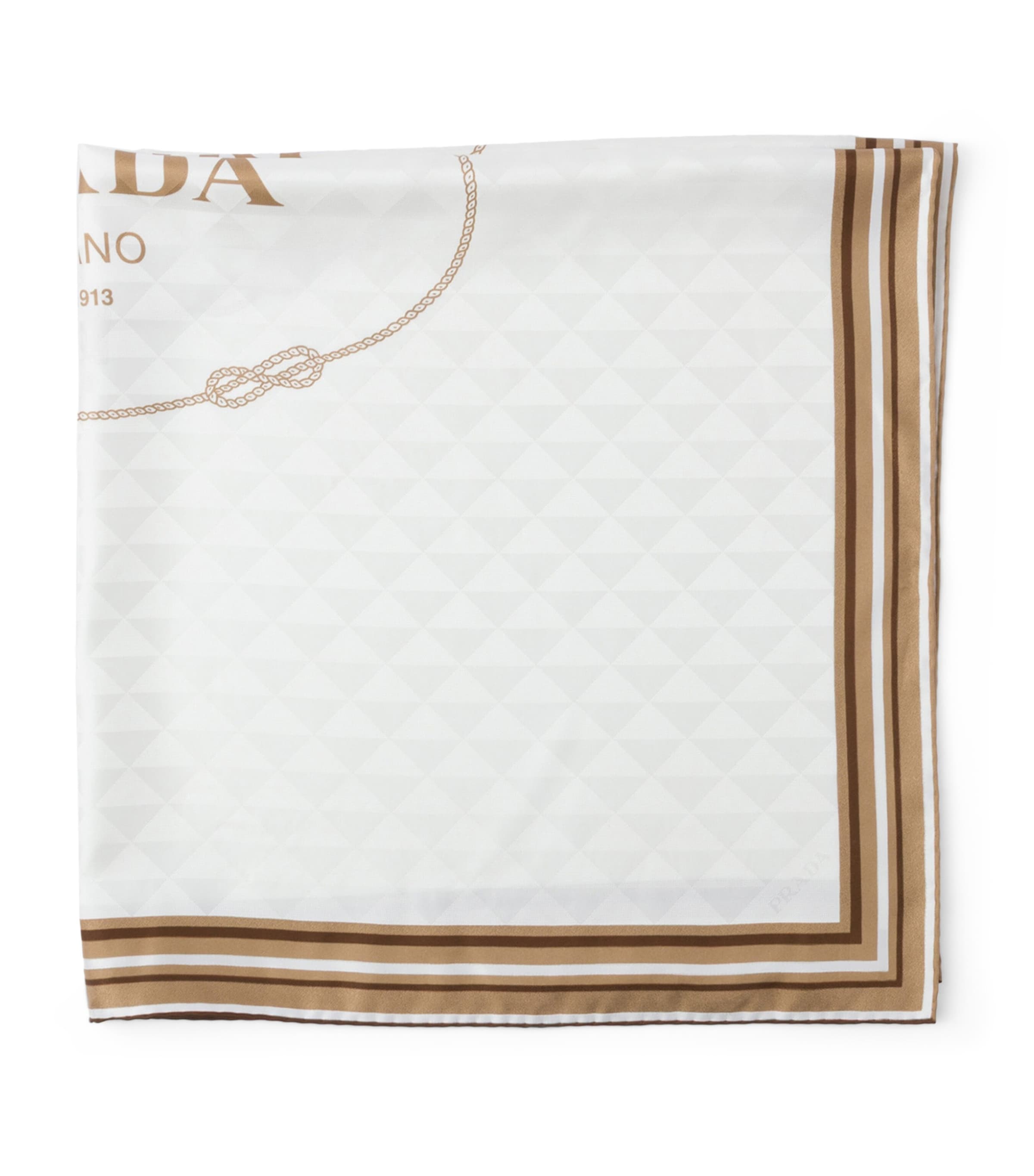 Silk Twill Jacquard Scarf F0AU1 Image 1