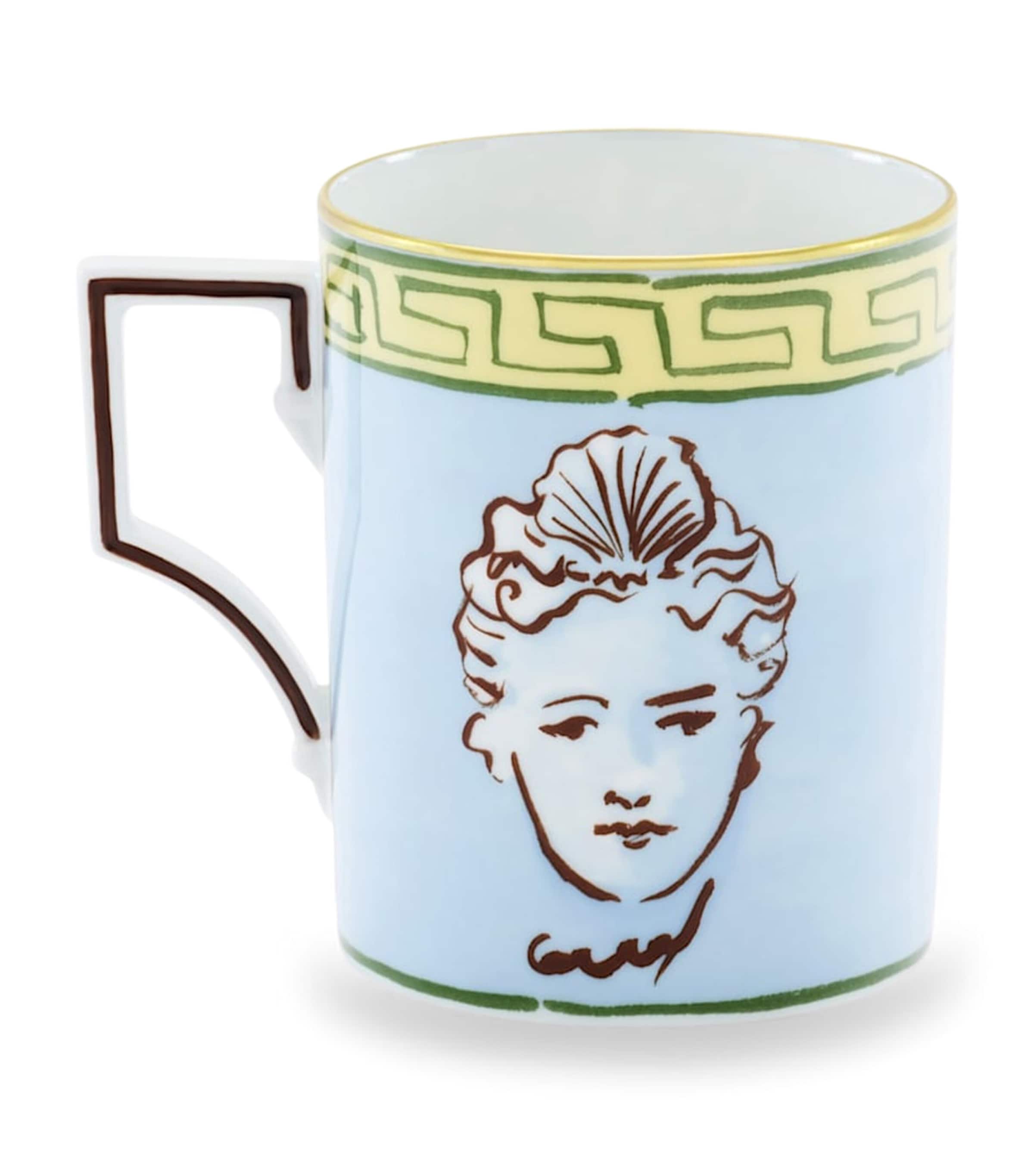 GINORI 1735 Porcelain Il Viaggio di Nettuno Mug Image 2