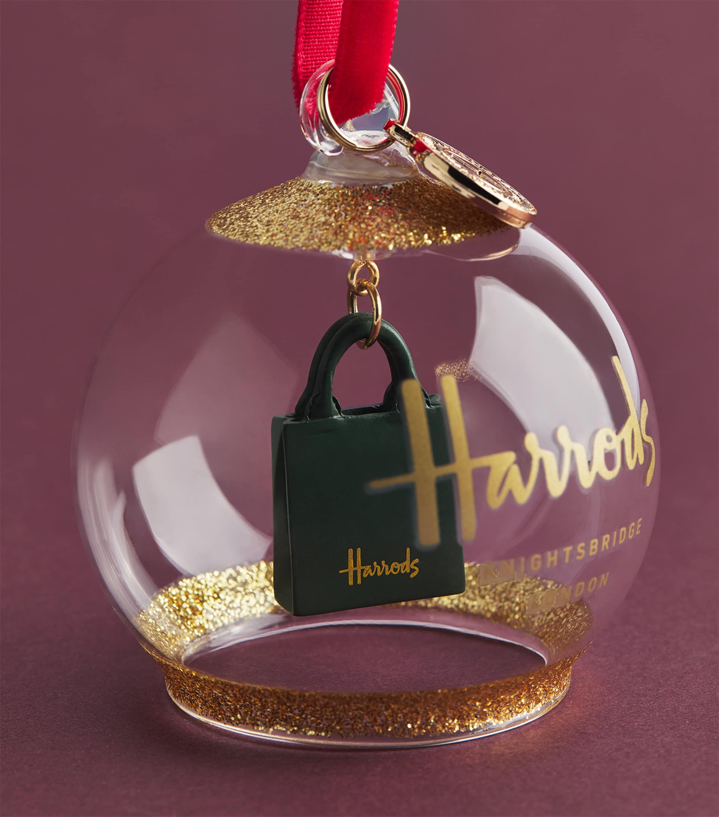 Harrods Bag in Ball Bauble Image 2