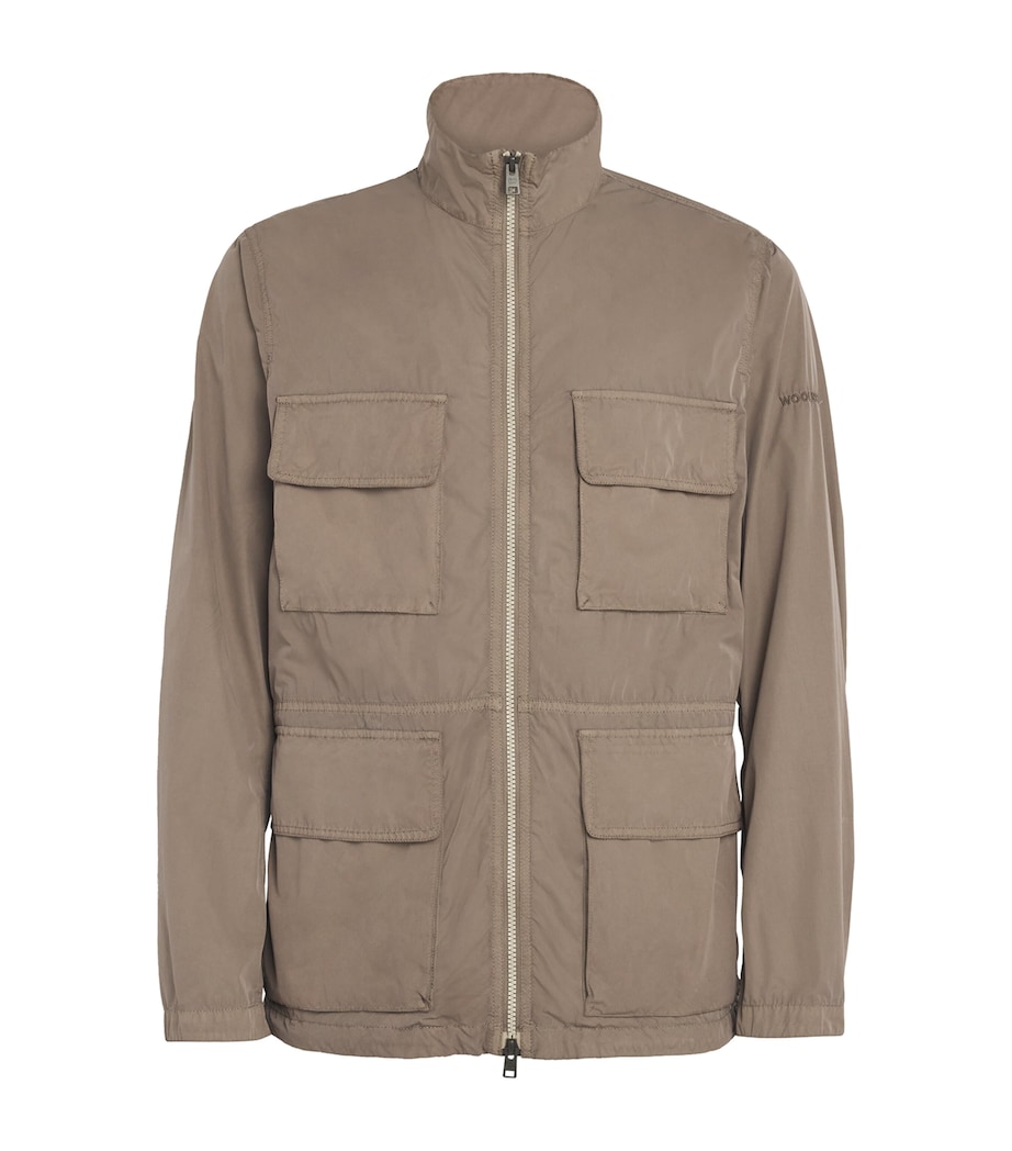 Woolrich Mens Garment-Dyed Field Jacket White Pepper Image 1