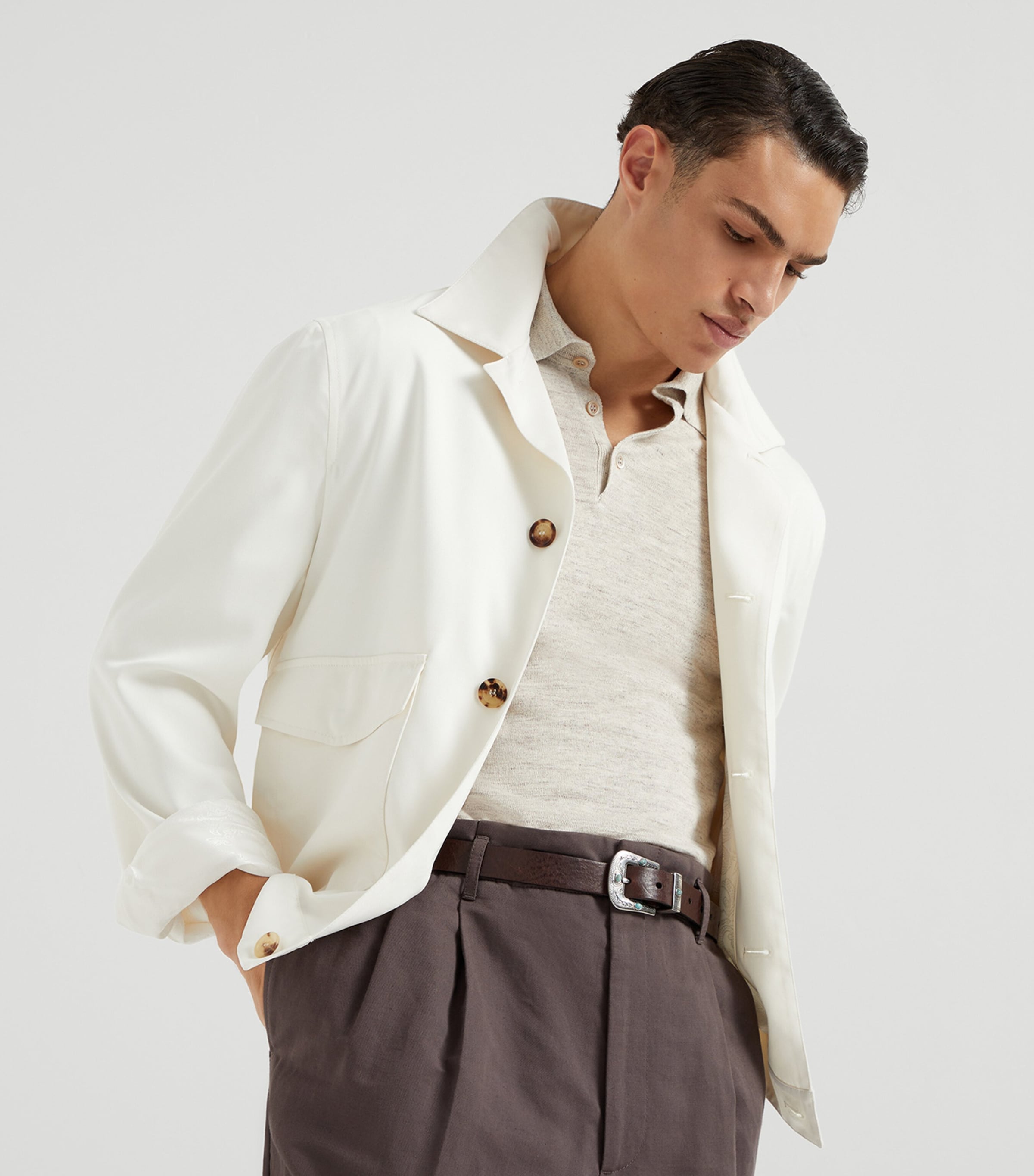 Brunello Cucinelli Silk Twill Jacket | Harrods US