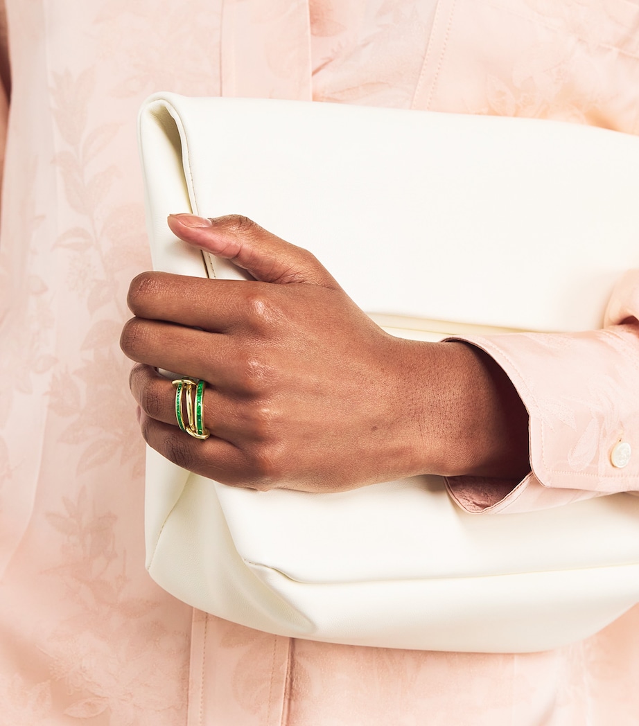 Yellow Gold and Emerald Mina Ring YELLOW GOLD Image 2