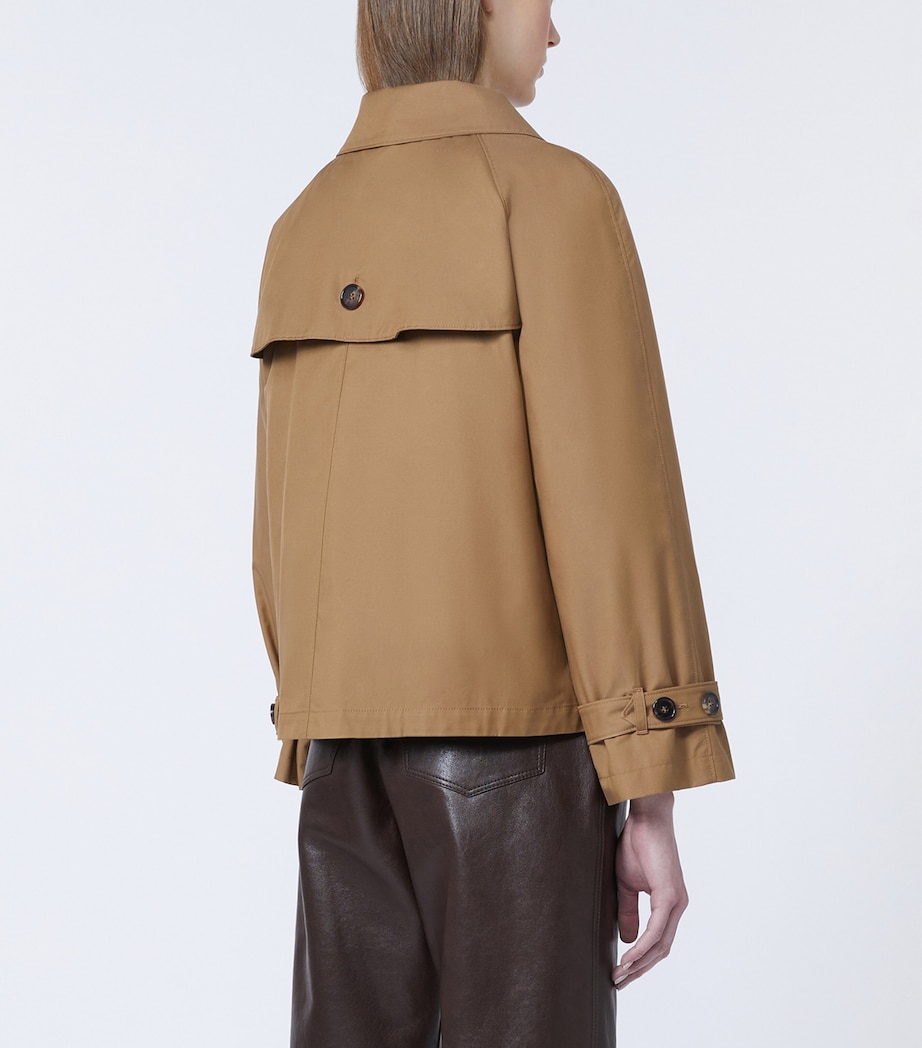 Cotton-Blend Raincoat BROWN Image 4
