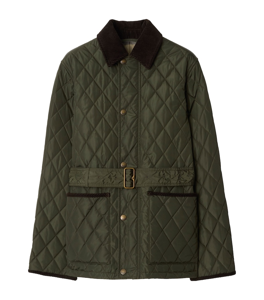 Quilted Belted Field Jacket SHALE Image 1