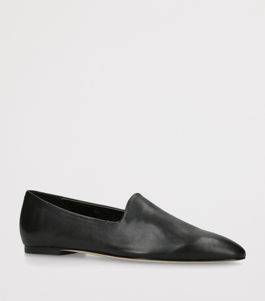aeyde Leather Vanna Loafers Black Image 3