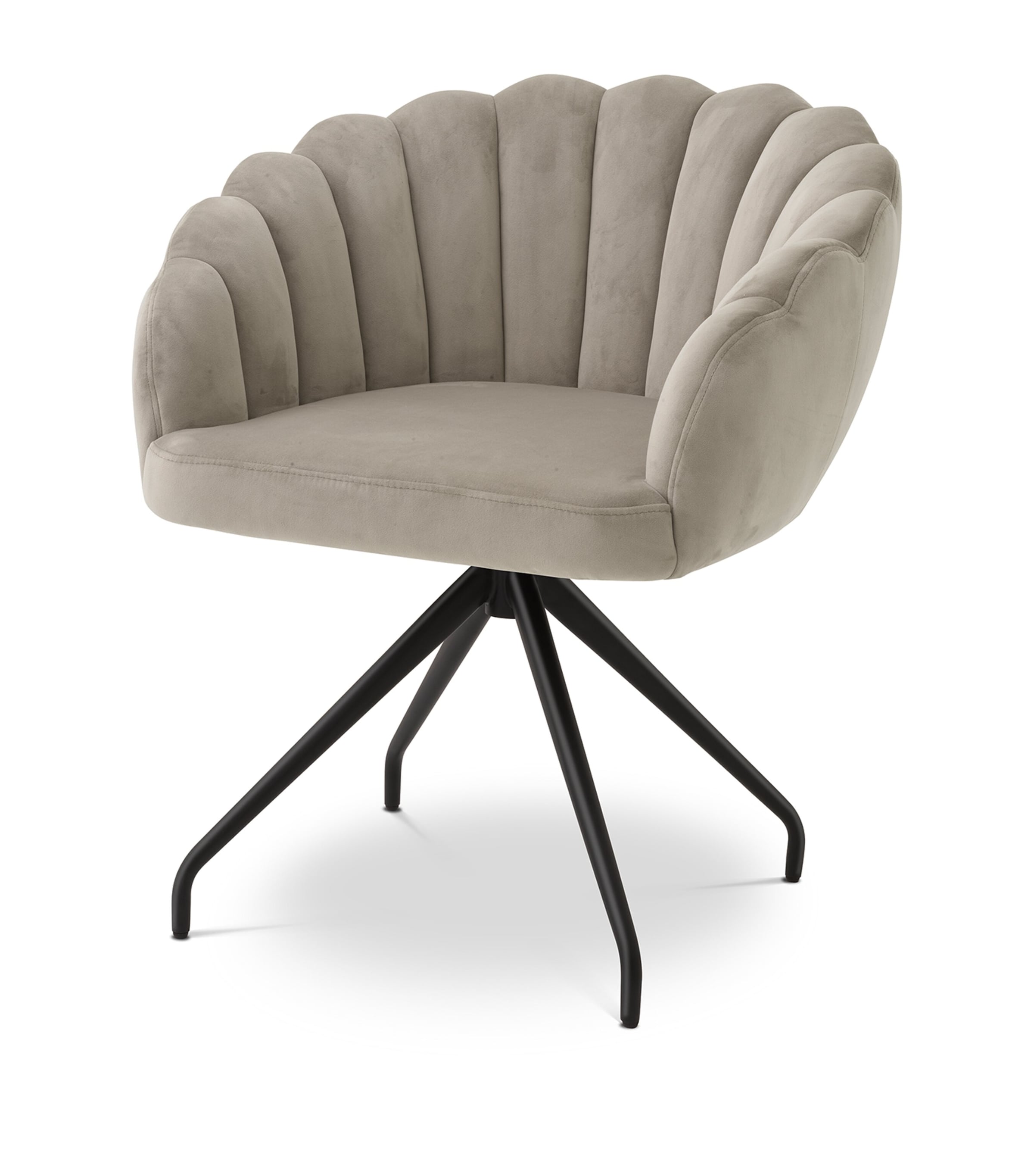 Velvet Luzern Dining Chair GREY Image 4