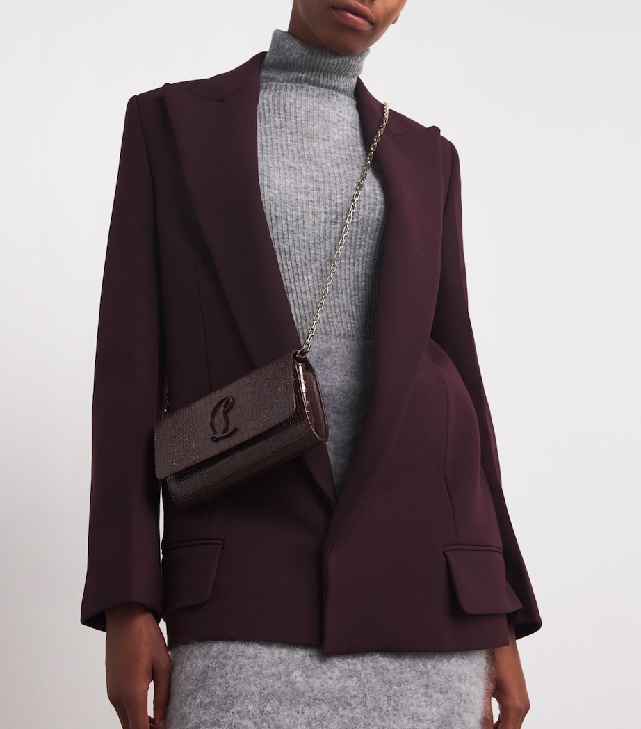 Loubi54 Alligator-Embossed Leather Chain Wallet R813 Image 6