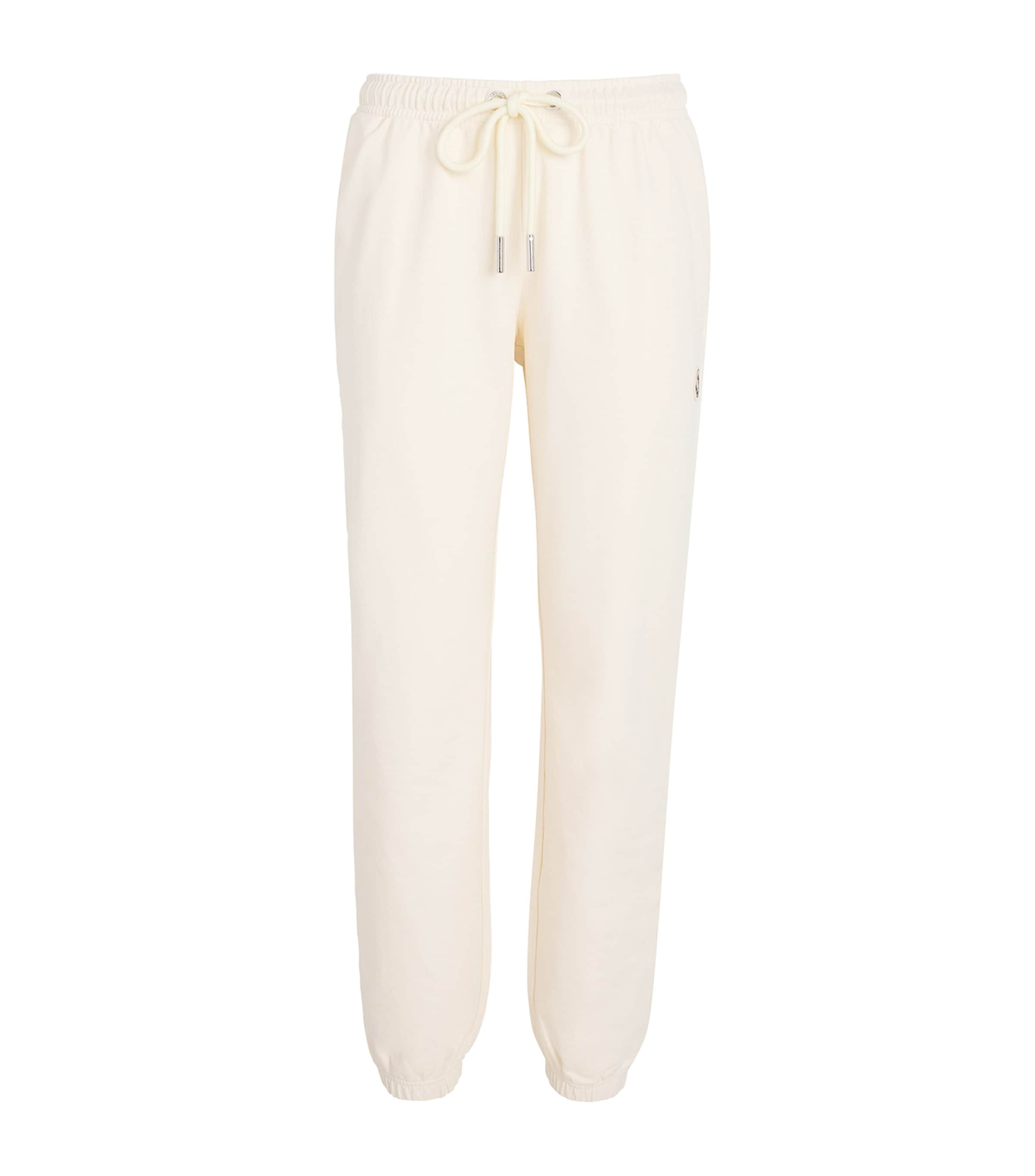 Moncler Cotton Logo Sweatpants In White
