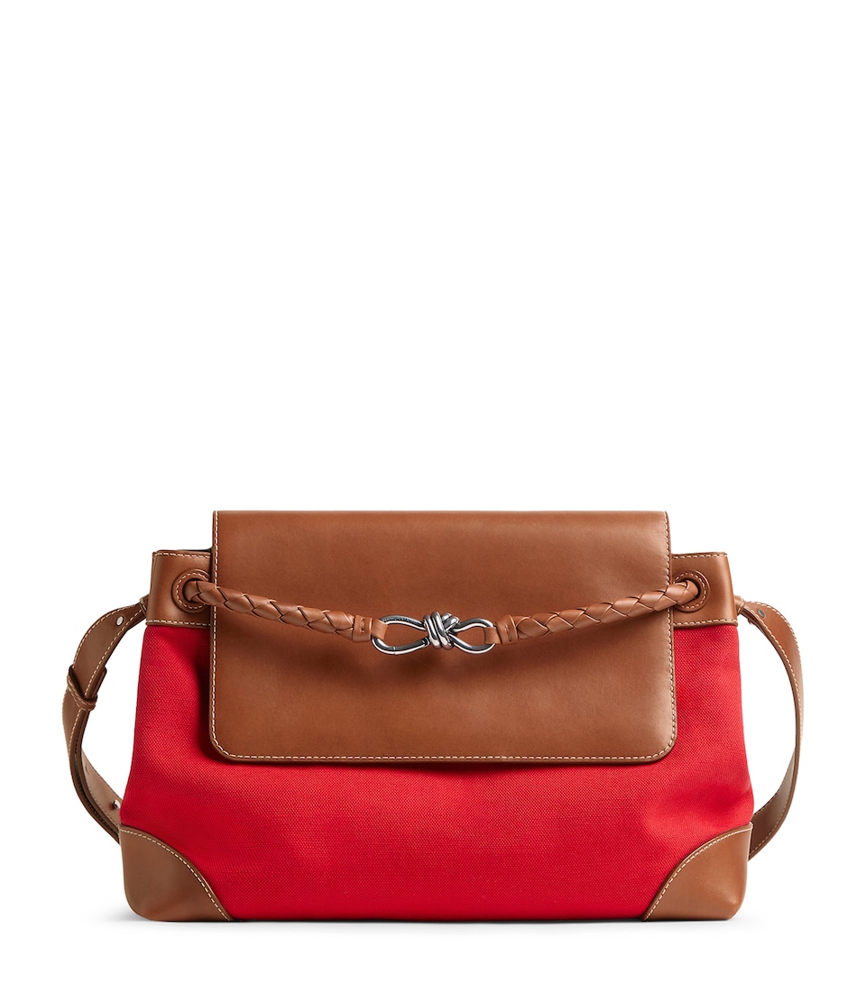 Bottega Veneta Large Canvas Andiamo Messenger Bag