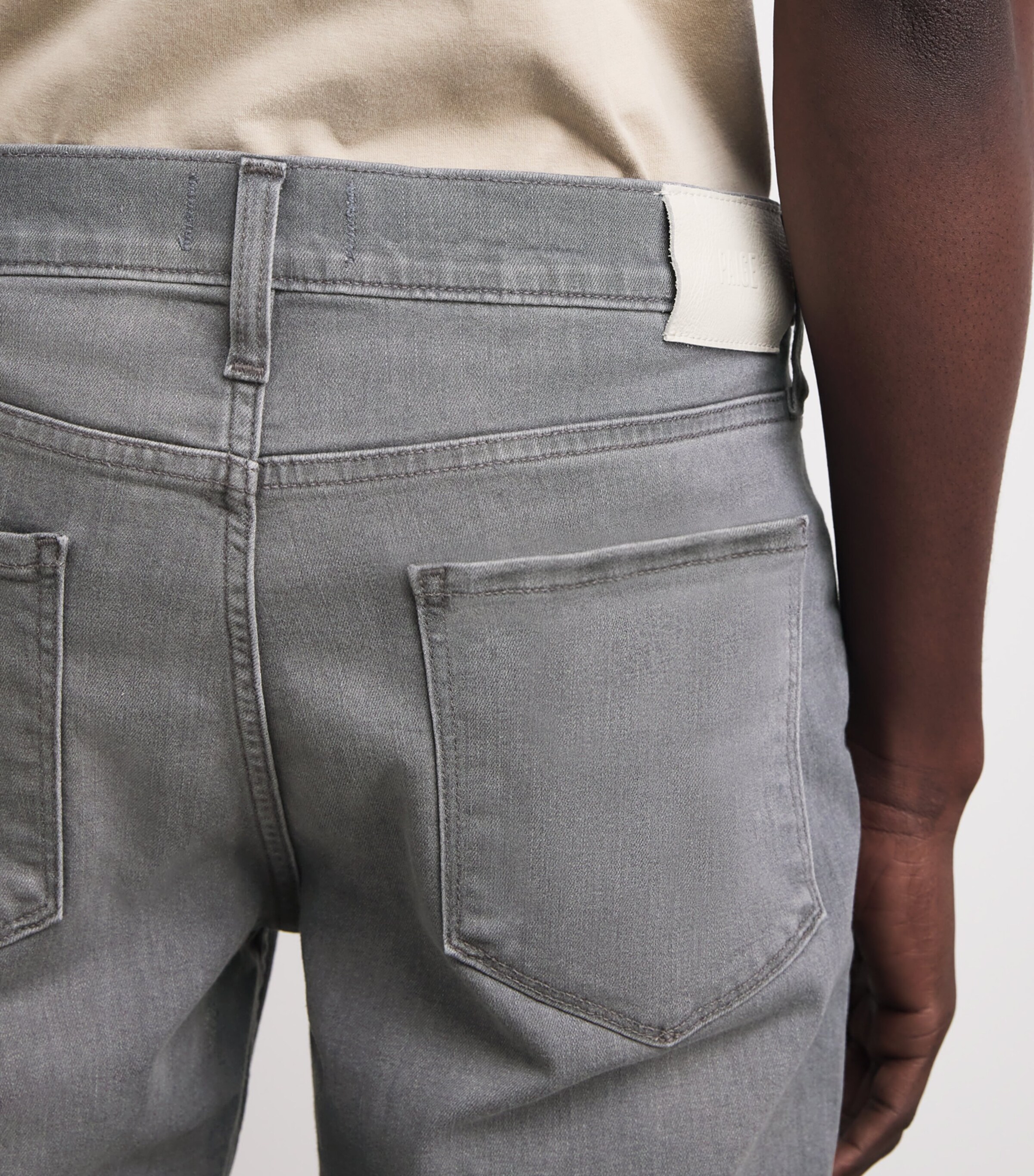 PAIGE Mens Lennox Slim Jeans Vashon Image 3