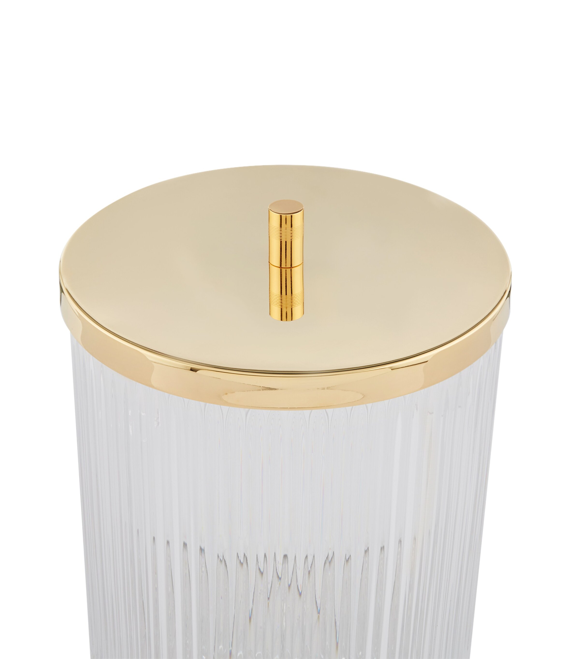 Crystal Bin With Lid GOLD Image 2