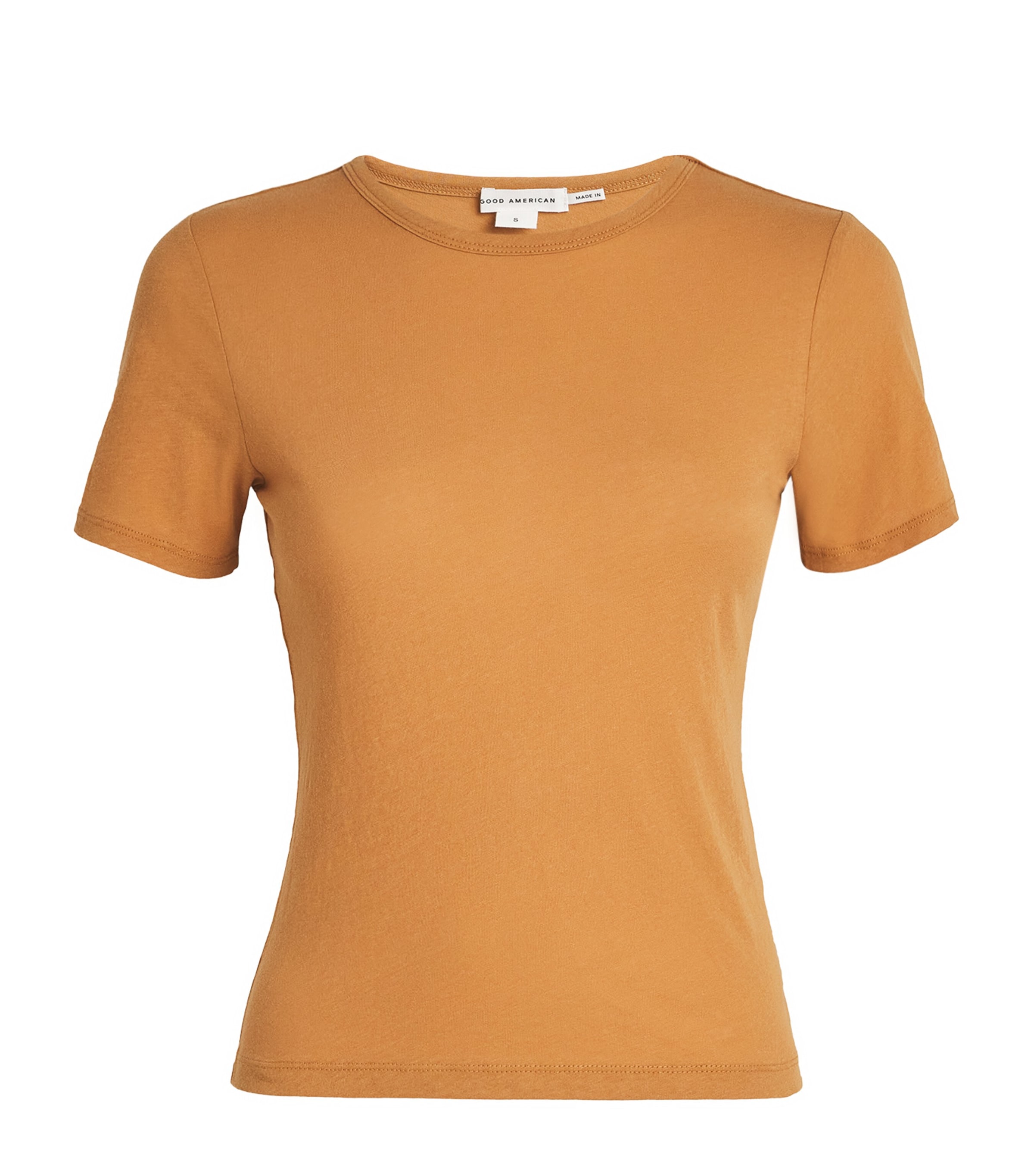 Good American Cotton Slim T-shirt In Orange