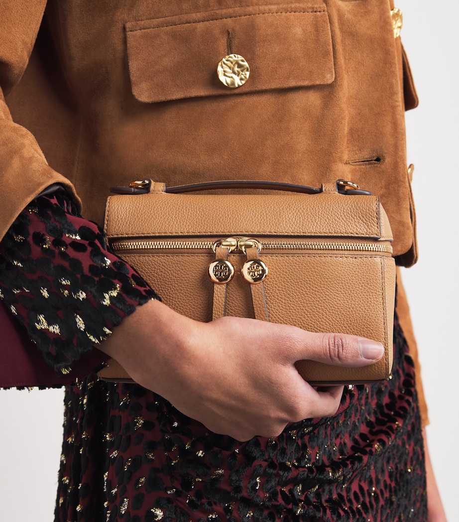 Leather Romy Slim Top-Handle Bag TIRAMISU Image 2