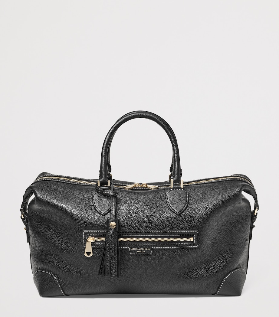 Leather Hudson Flight Bag BLACK Image 2
