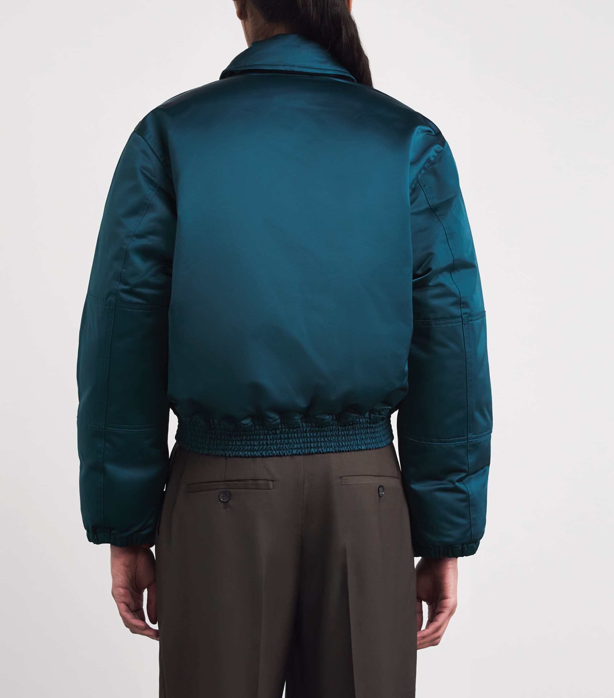 Down Bomber Jacket 2780 DARK TEAL Image 4
