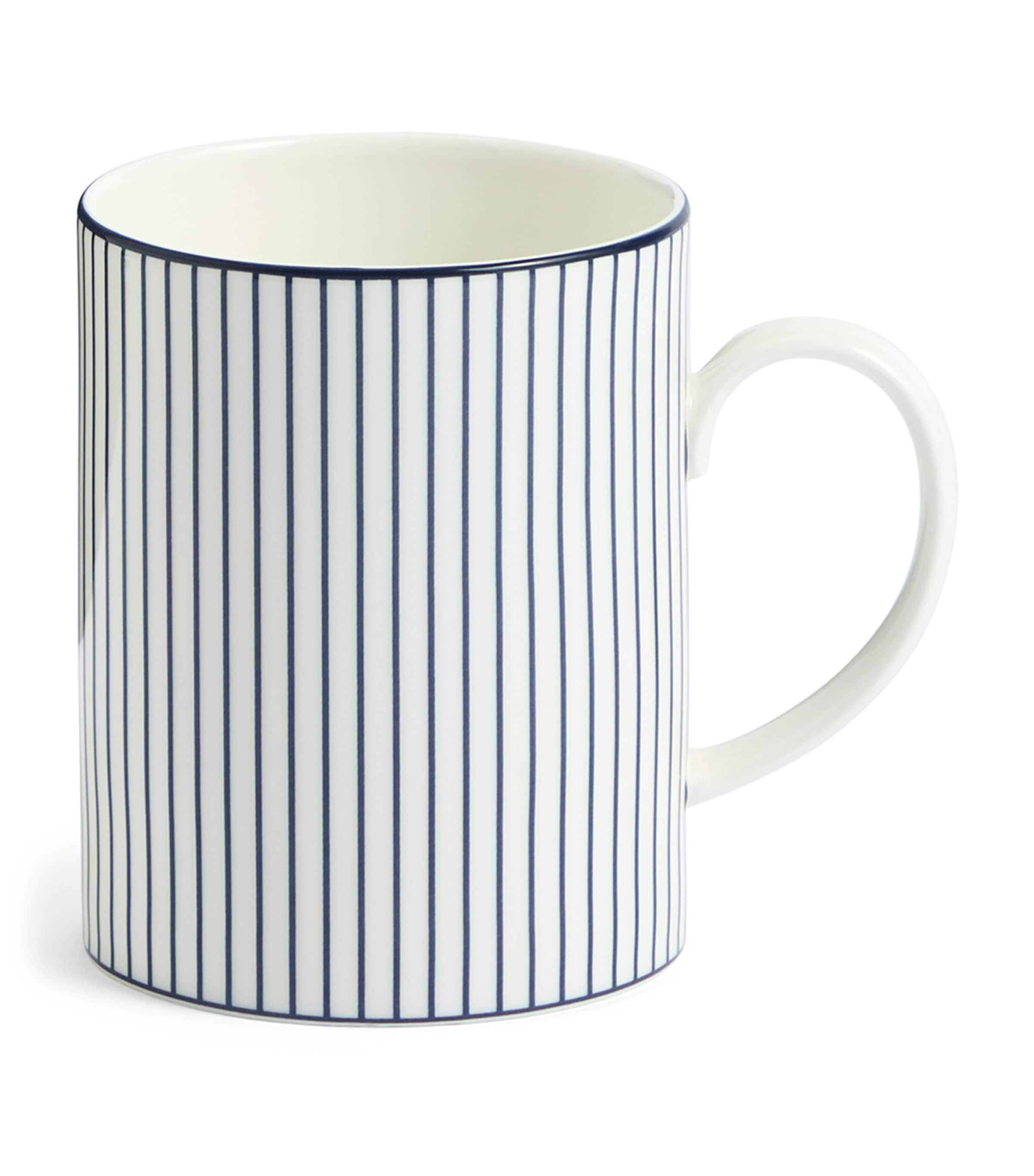 Bone China Gio Blue Mug WHITE Image 1
