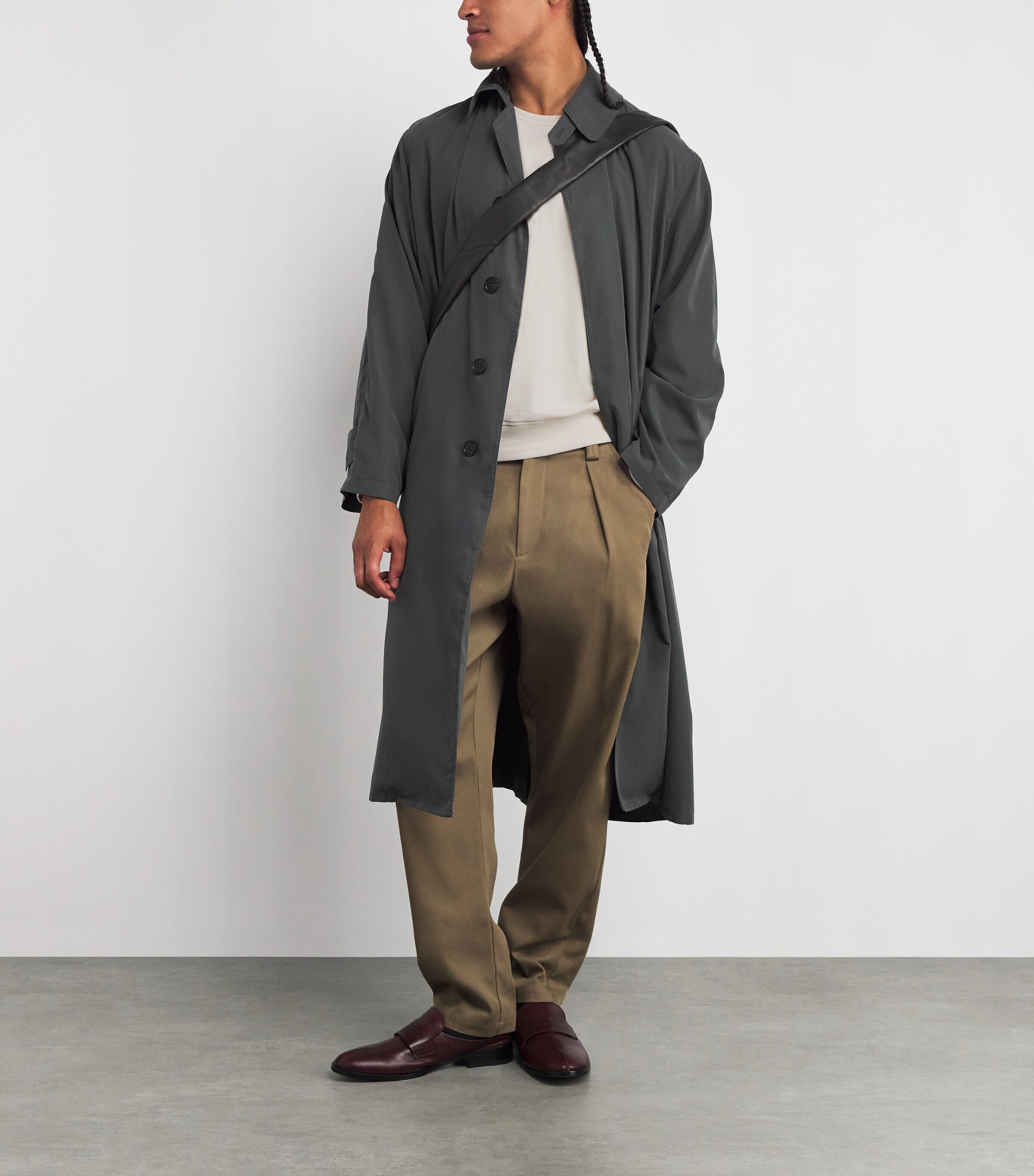 Cotton-Wool Raglan-Sleeve Sweatshirt LIGHT CREAM WH048 Image 2