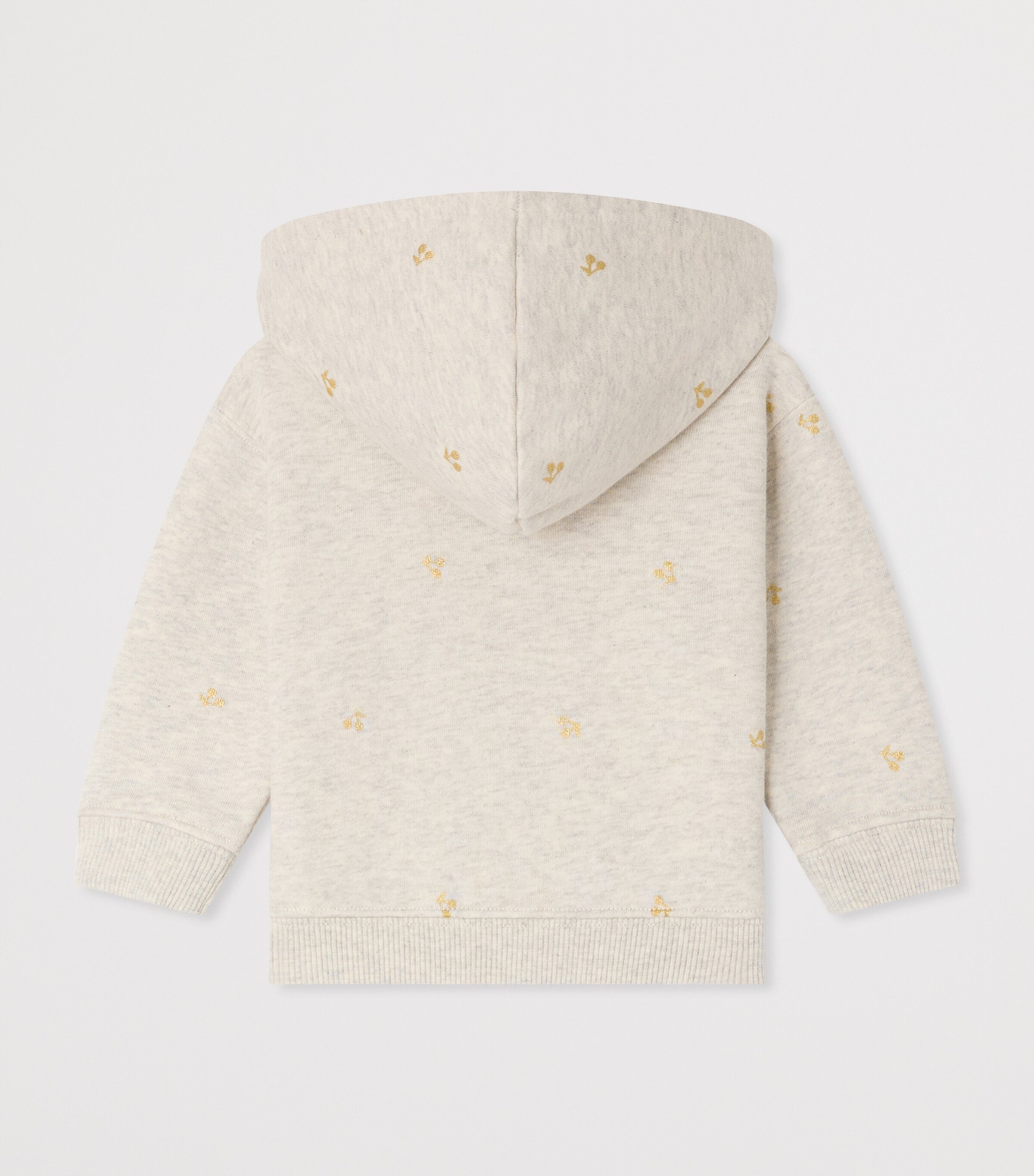 Cotton Cherry Print Hoodie (6-18 Months) IMPRIME BEIGE Image 2