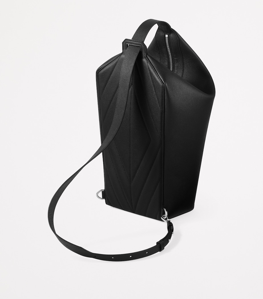 Leather Losange Cross-Body Bag BLACK Image 2