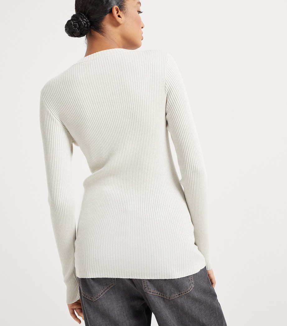 Cashmere-Blend Sparkle Sweater C9443 Image 3
