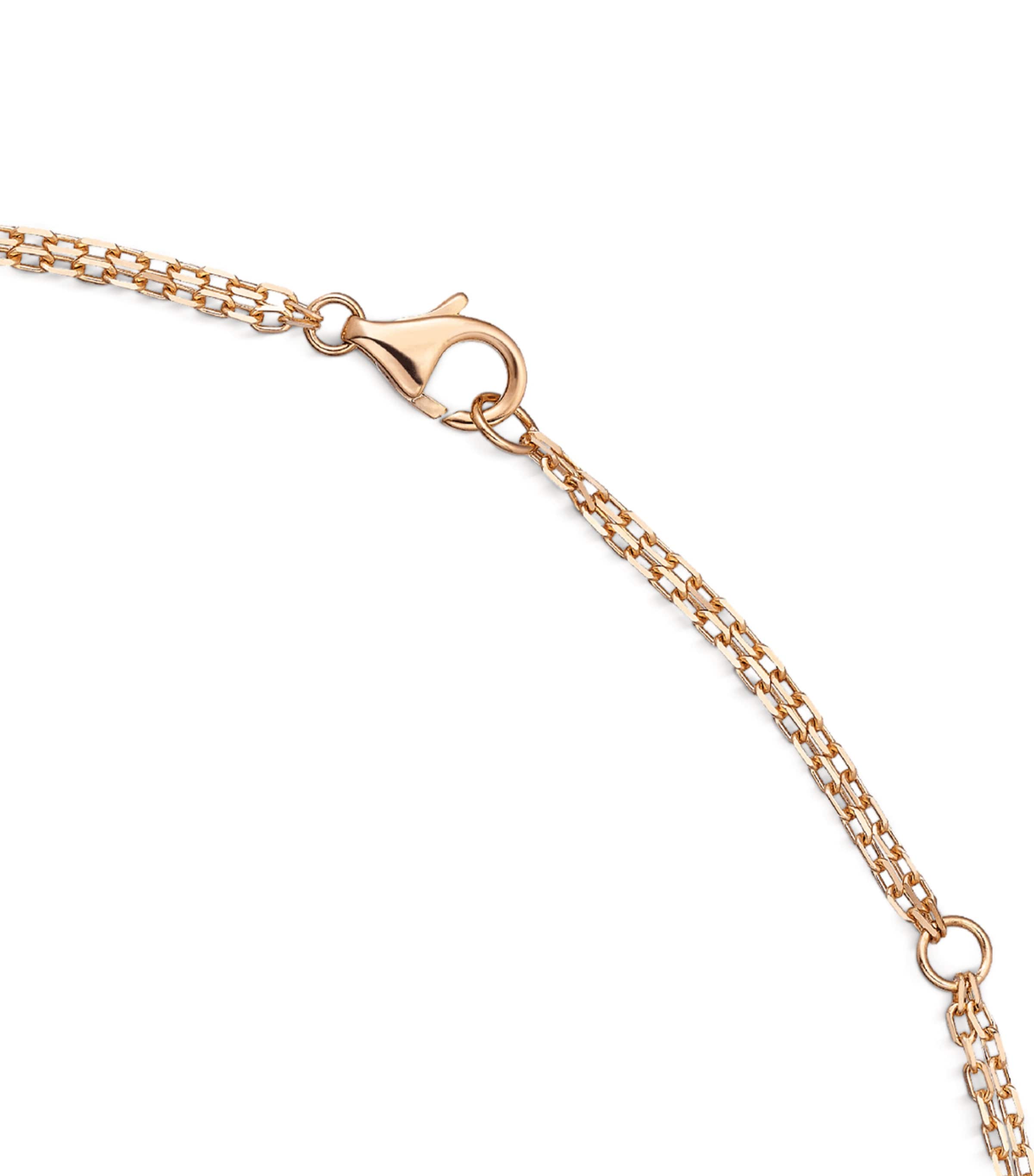 Rose Gold and Diamond LOVE Necklace ROSE GOLD Image 2