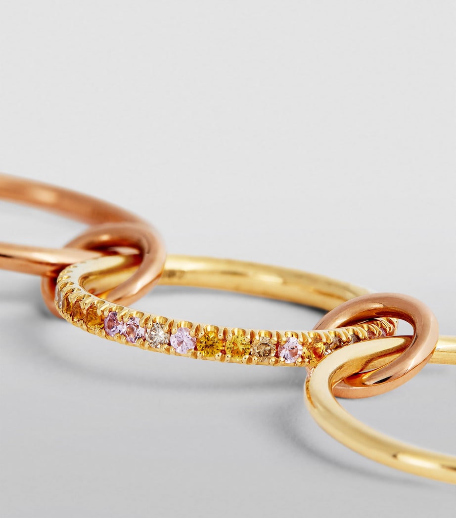 Mixed Gold and Diamond Nimbus Ring YELLOW GOLD Image 3