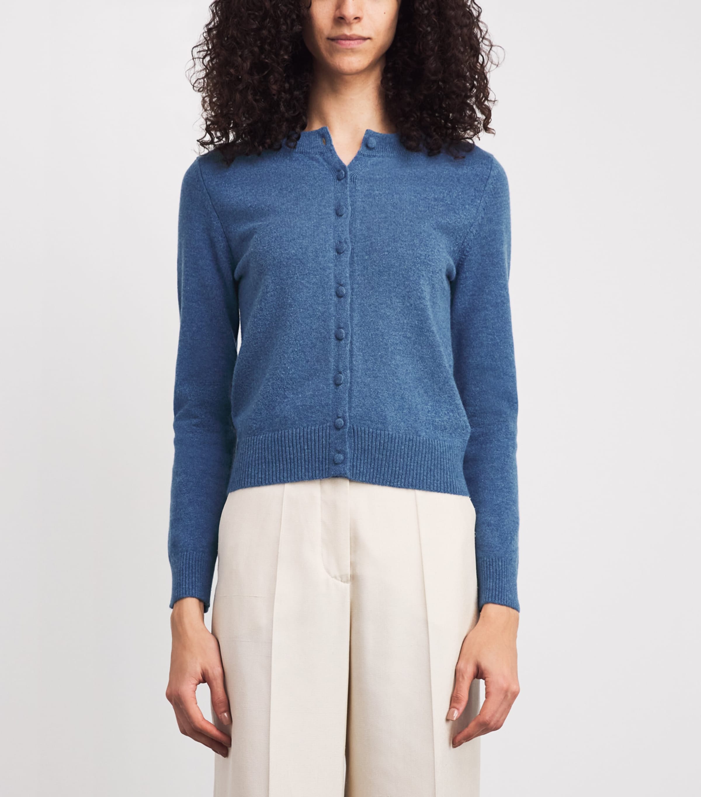 Veronica Beard Womens Cashmere Daro Cardigan Blu Coast Mlng Image 4
