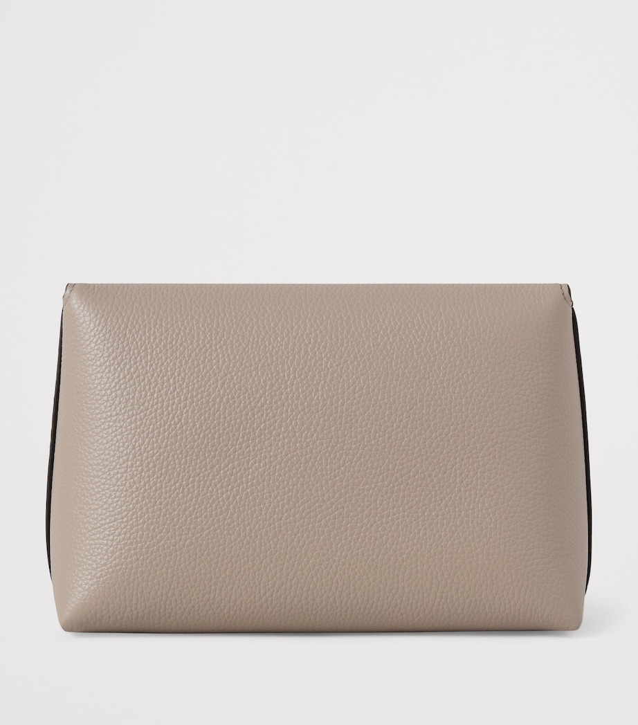 Mulberry Leather Darley Cosmetic Pouch Cashmere Taupe Image 3