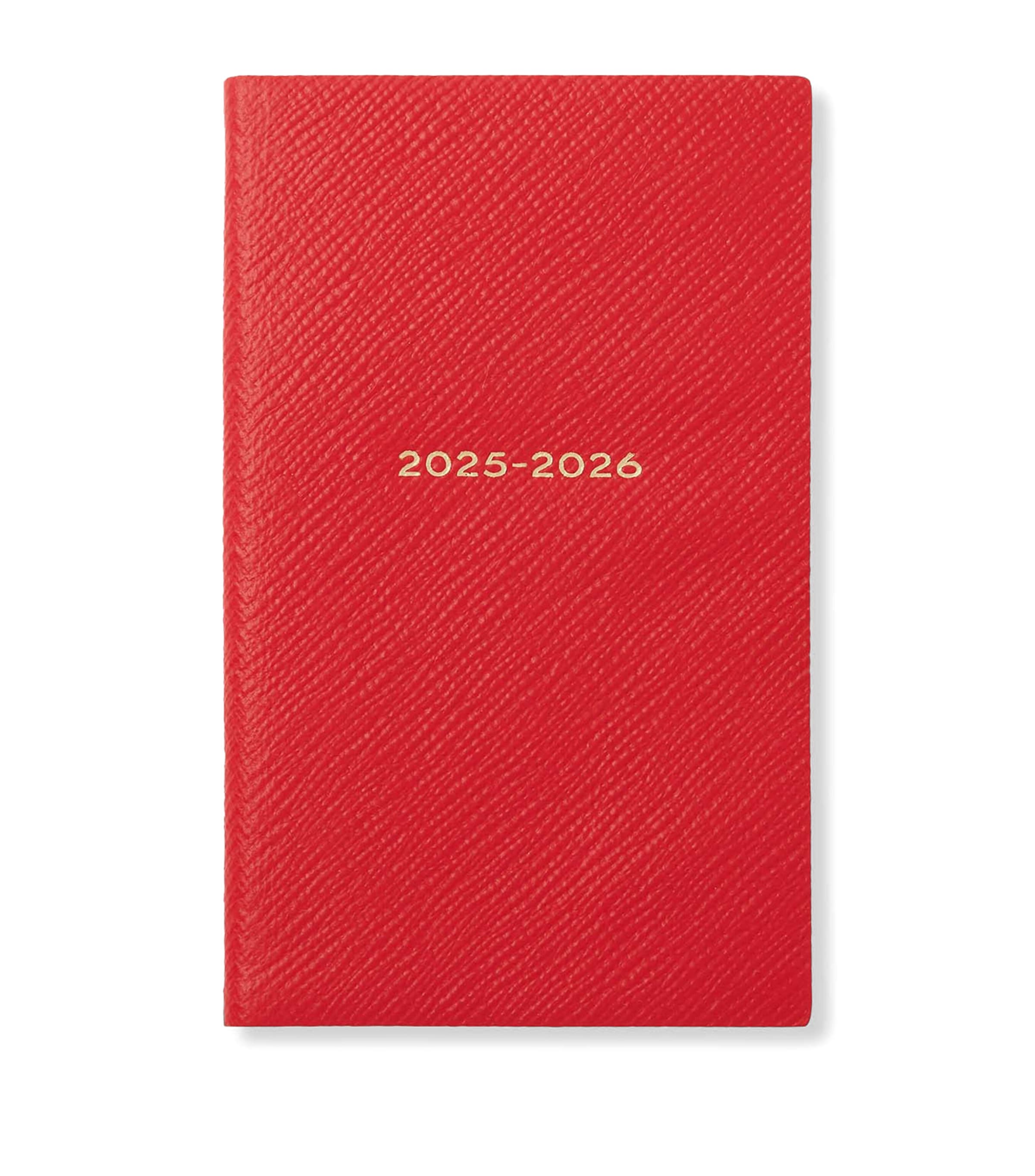 Smythson Panama Leather Weekly Diary 2025 In Red