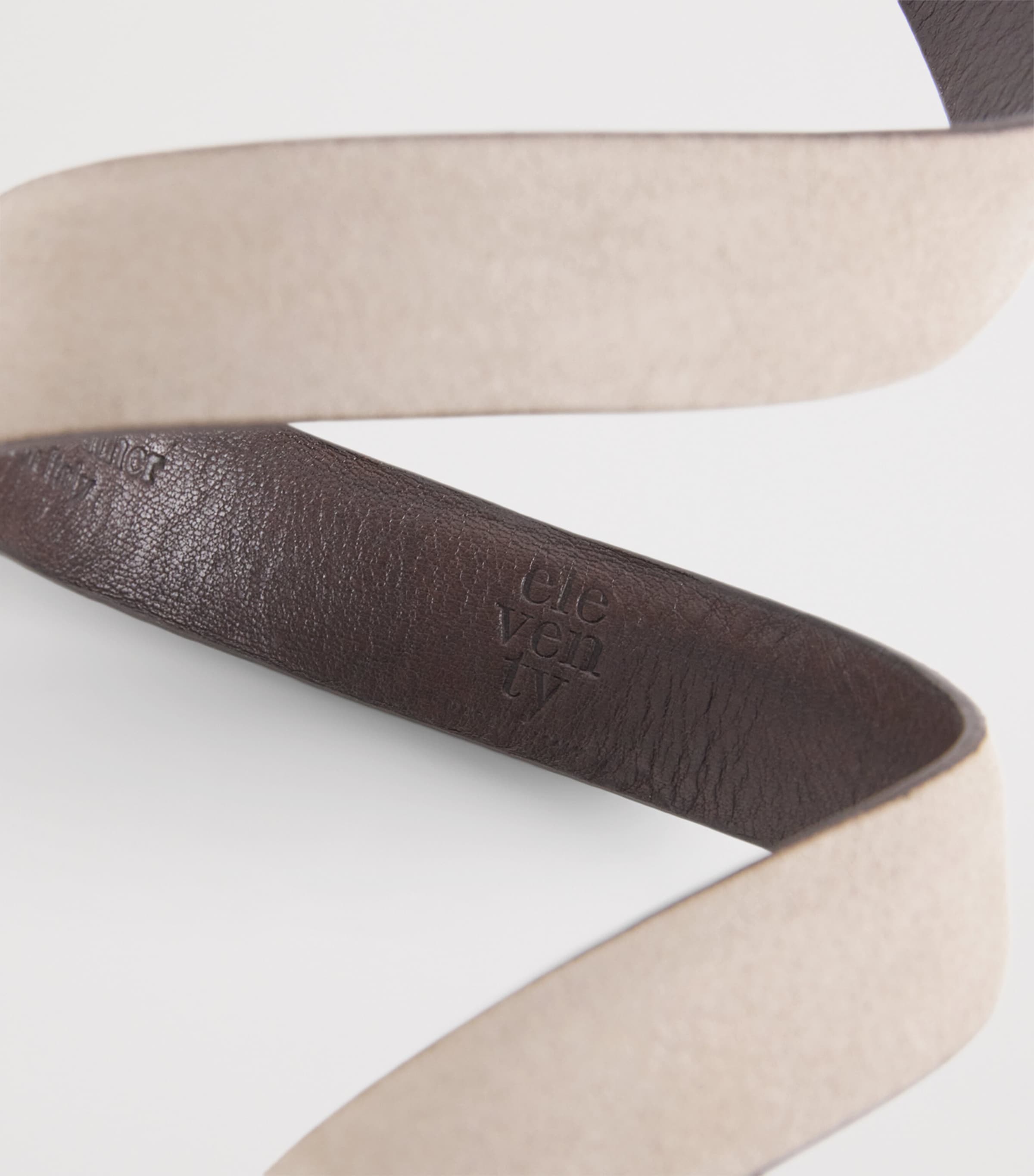 Eleventy Suede Belt Sabbia Image 5
