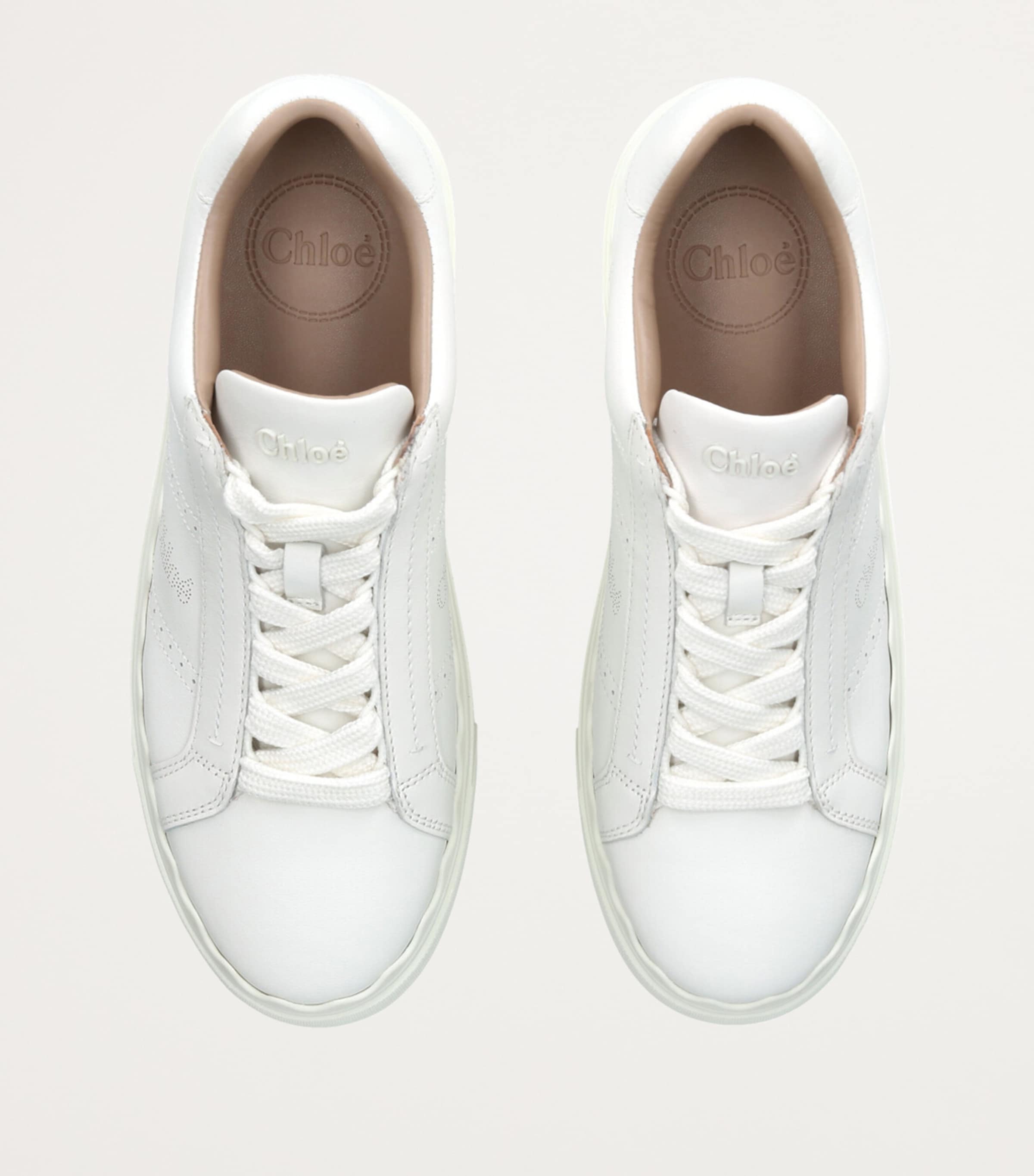 Leather Lauren Sneakers WHITE Image 6