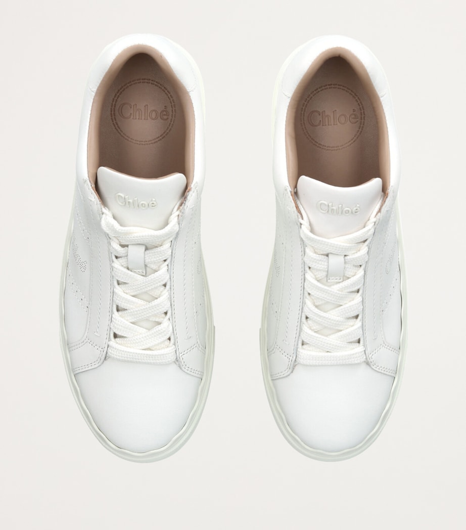Leather Lauren Sneakers WHITE Image 6