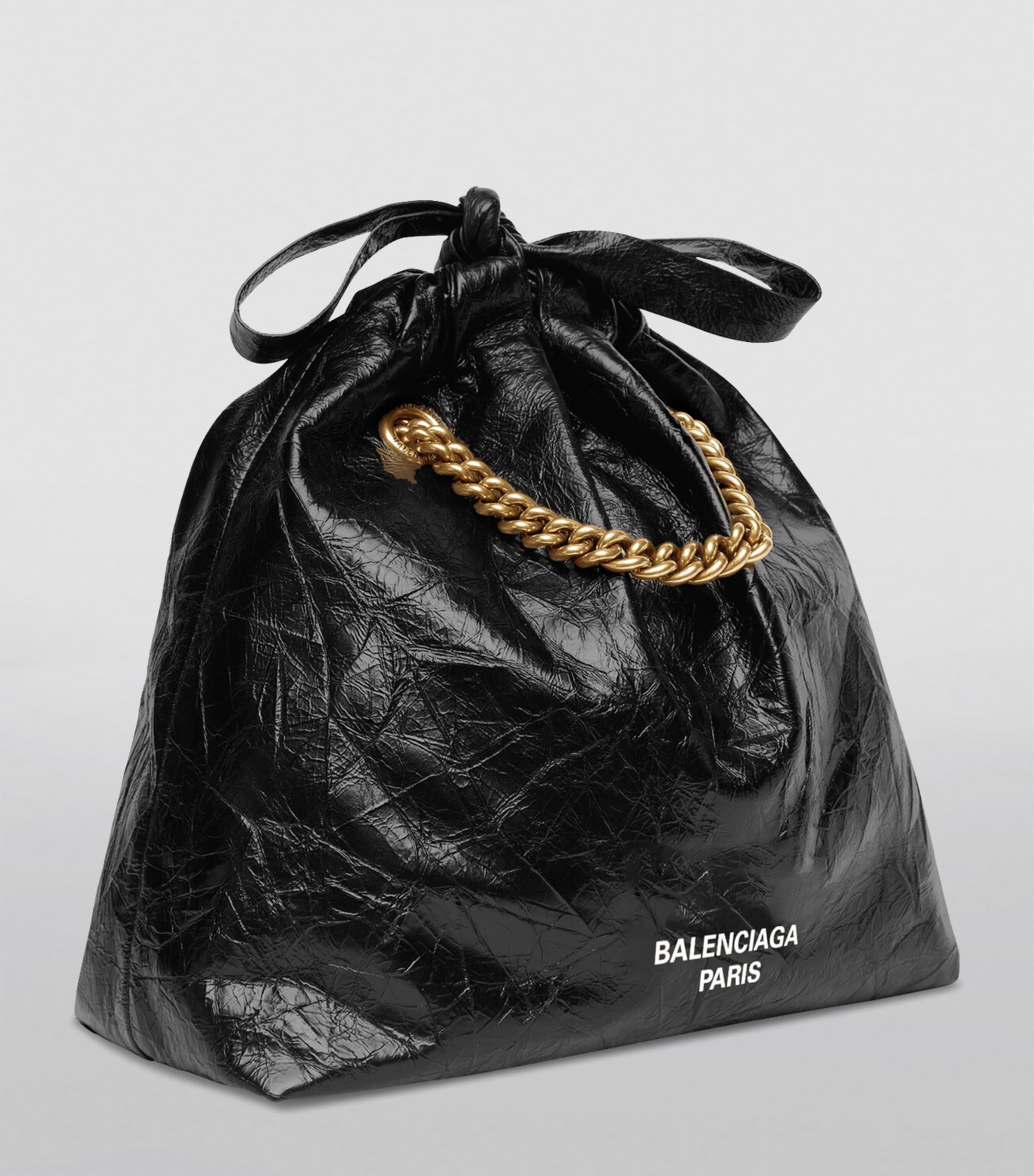 Shop Balenciaga Small Crush Tote Bag In Black