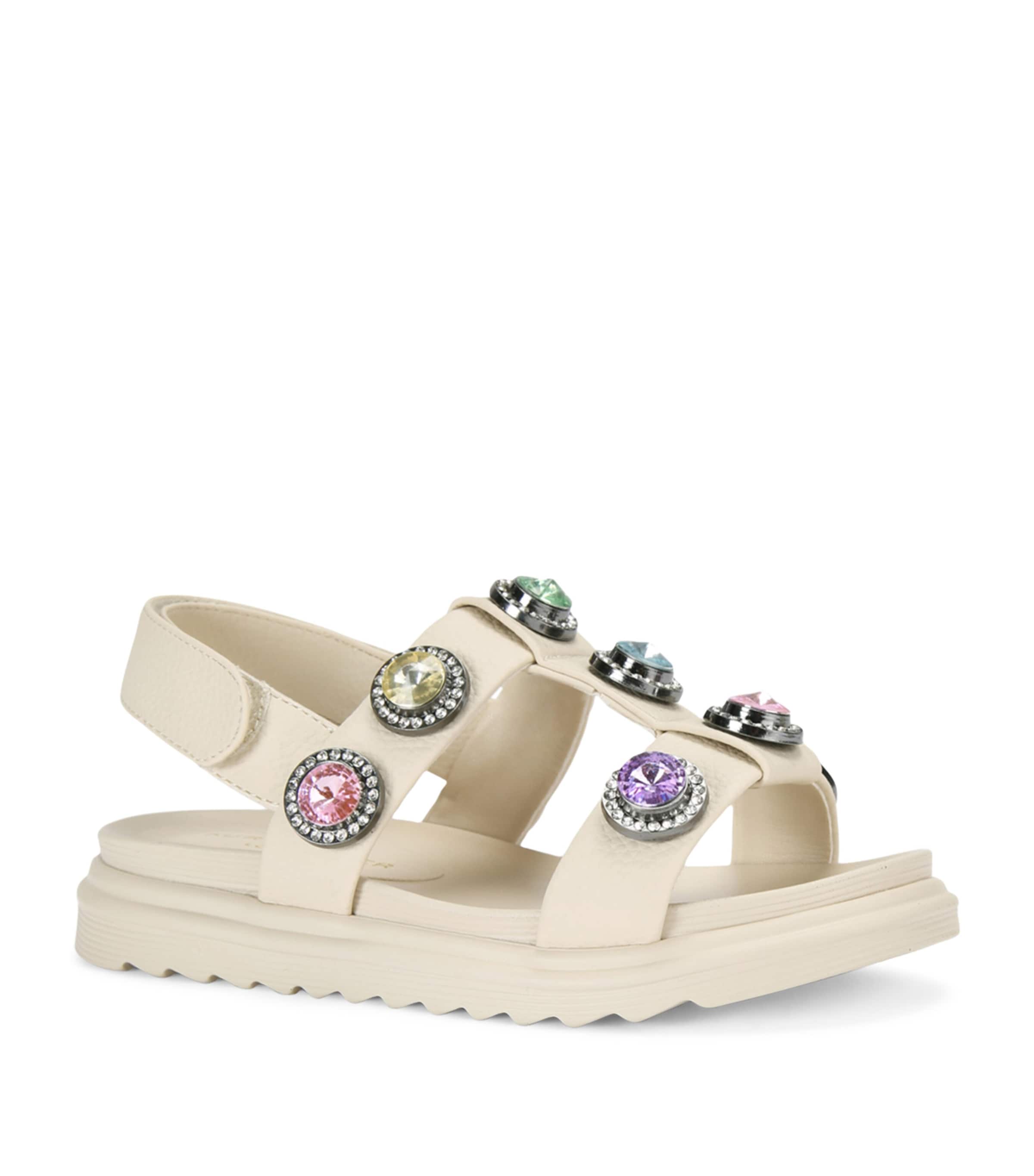 Kurt Geiger London Mini Orson Crystal Sandals | Girls Shoes | Sandals | Designers | Kurt Geiger London