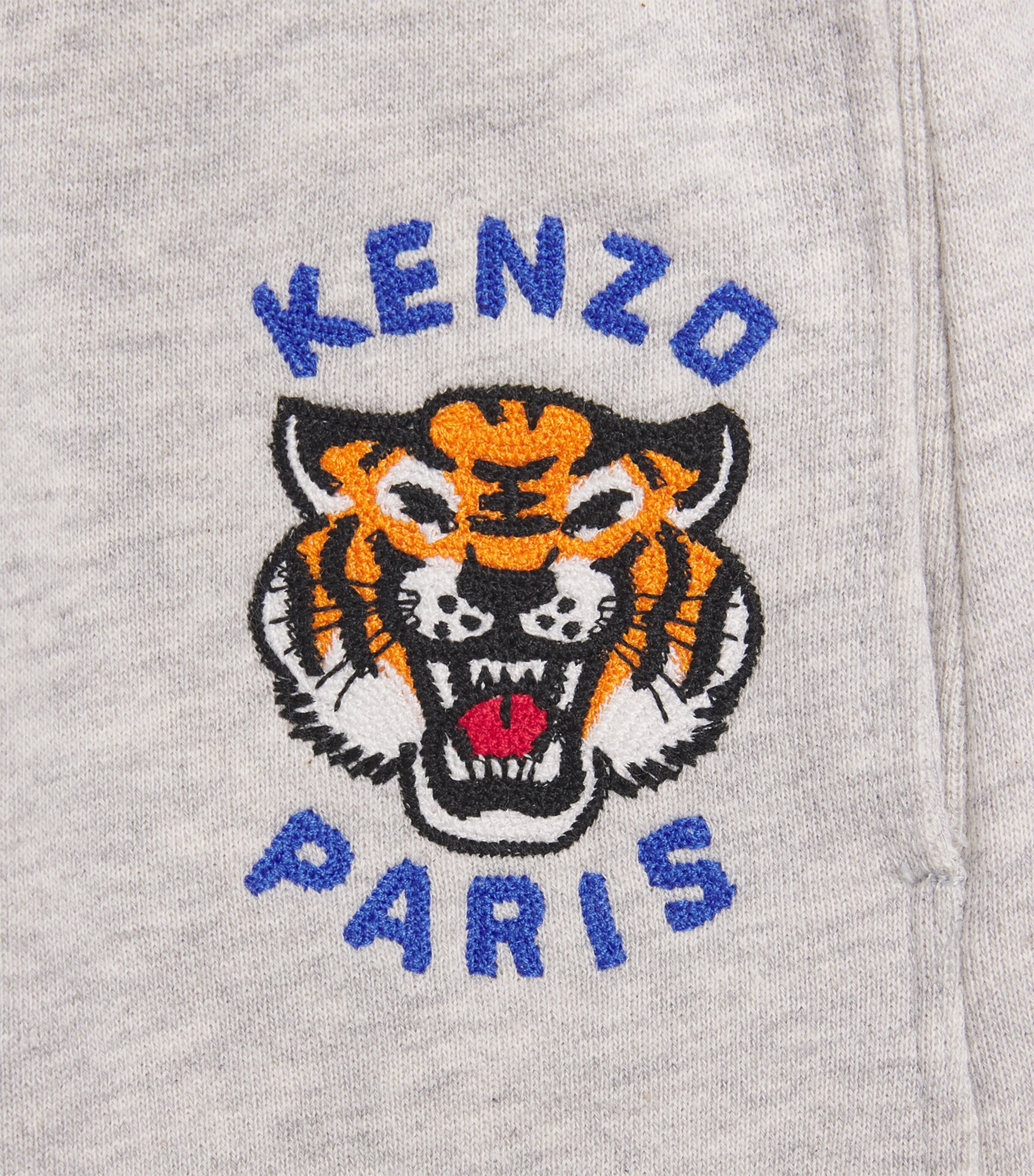 Cotton-Blend Tiger Logo Sweatpants (2-14 Years) A16LGHT HEATHER GRAY Image 4